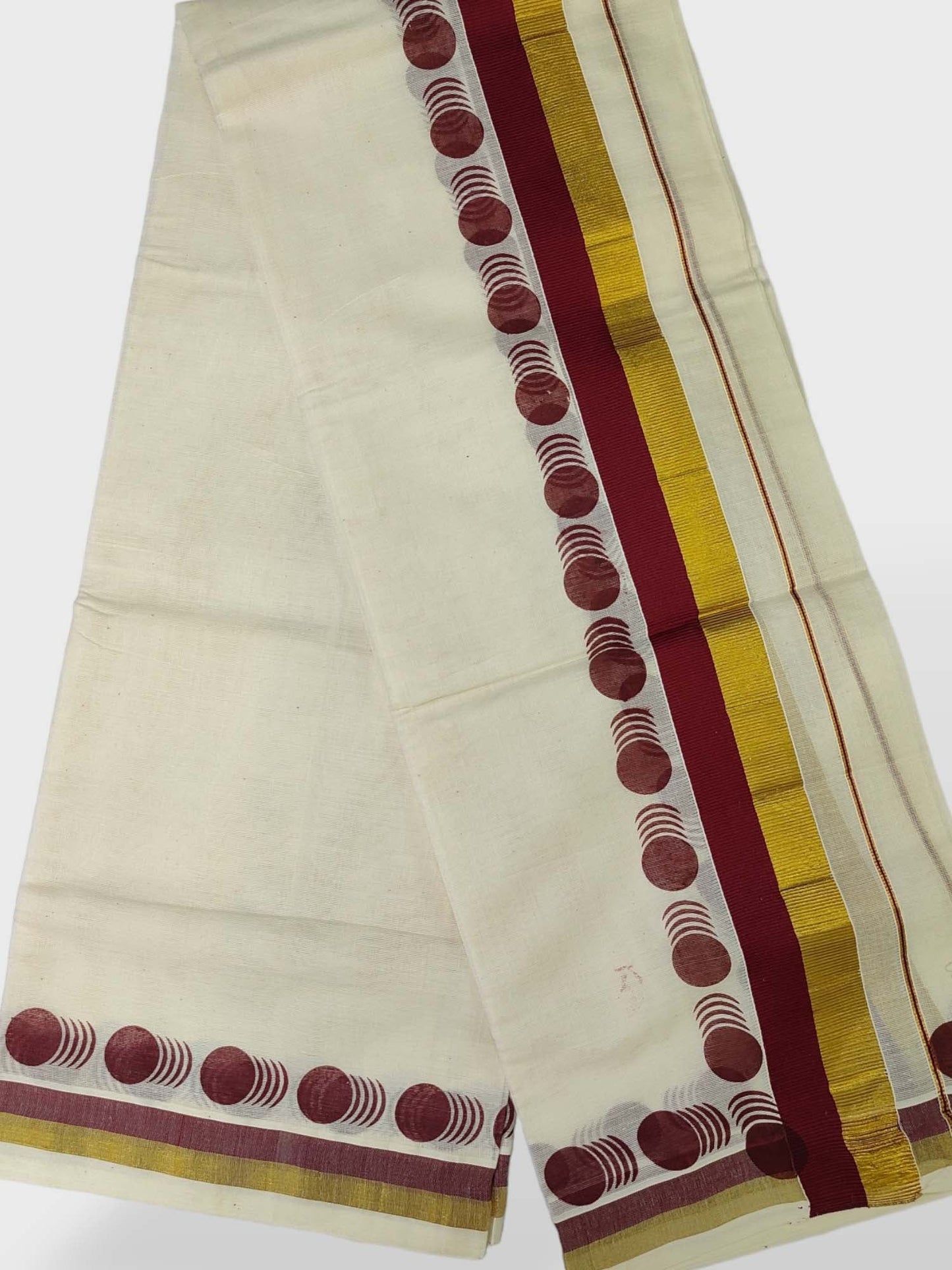 Kerala Single Printed Set Mundu Neriyathum