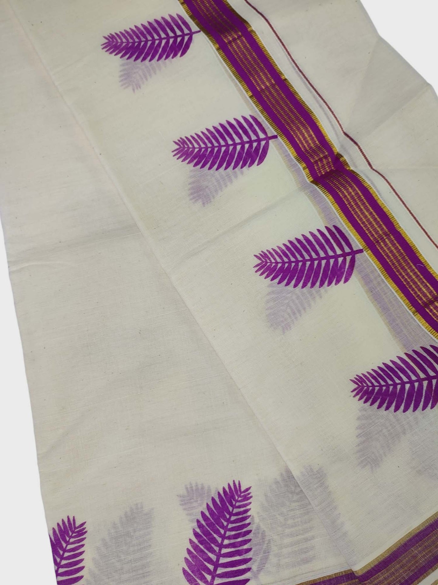 Kerala Single Printed Set Mundu Neriyathum