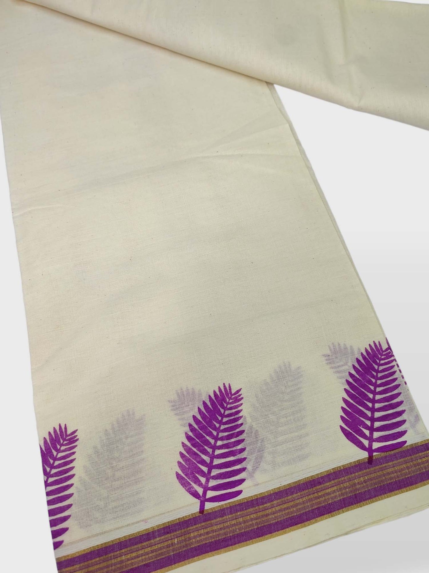 Kerala Single Printed Set Mundu Neriyathum