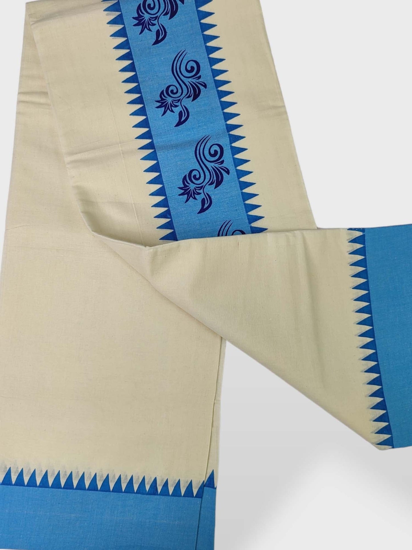 Kerala Single Printed Set Mundu Neriyathum