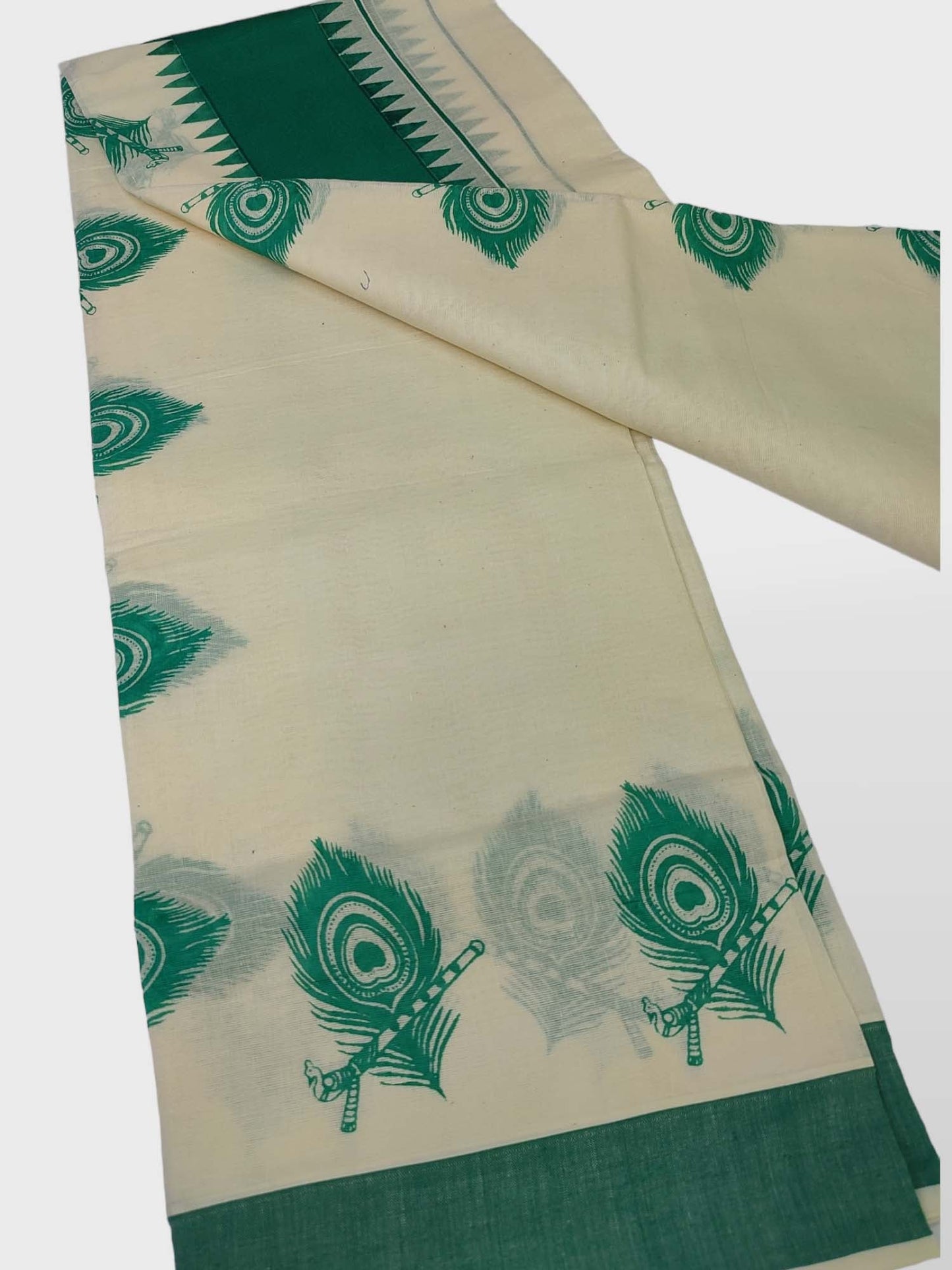 Kerala Single Printed Set Mundu Neriyathum