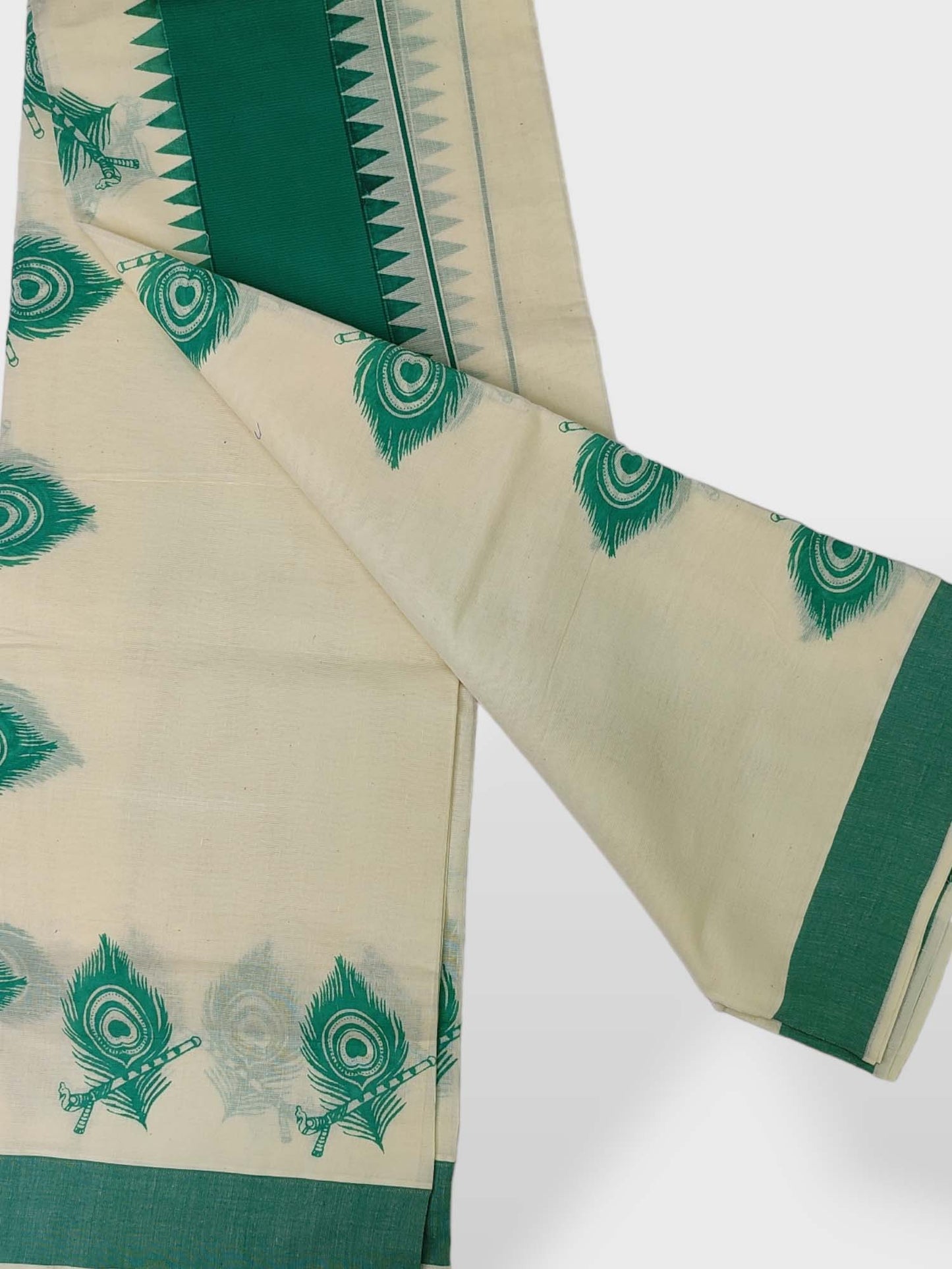 Kerala Single Printed Set Mundu Neriyathum
