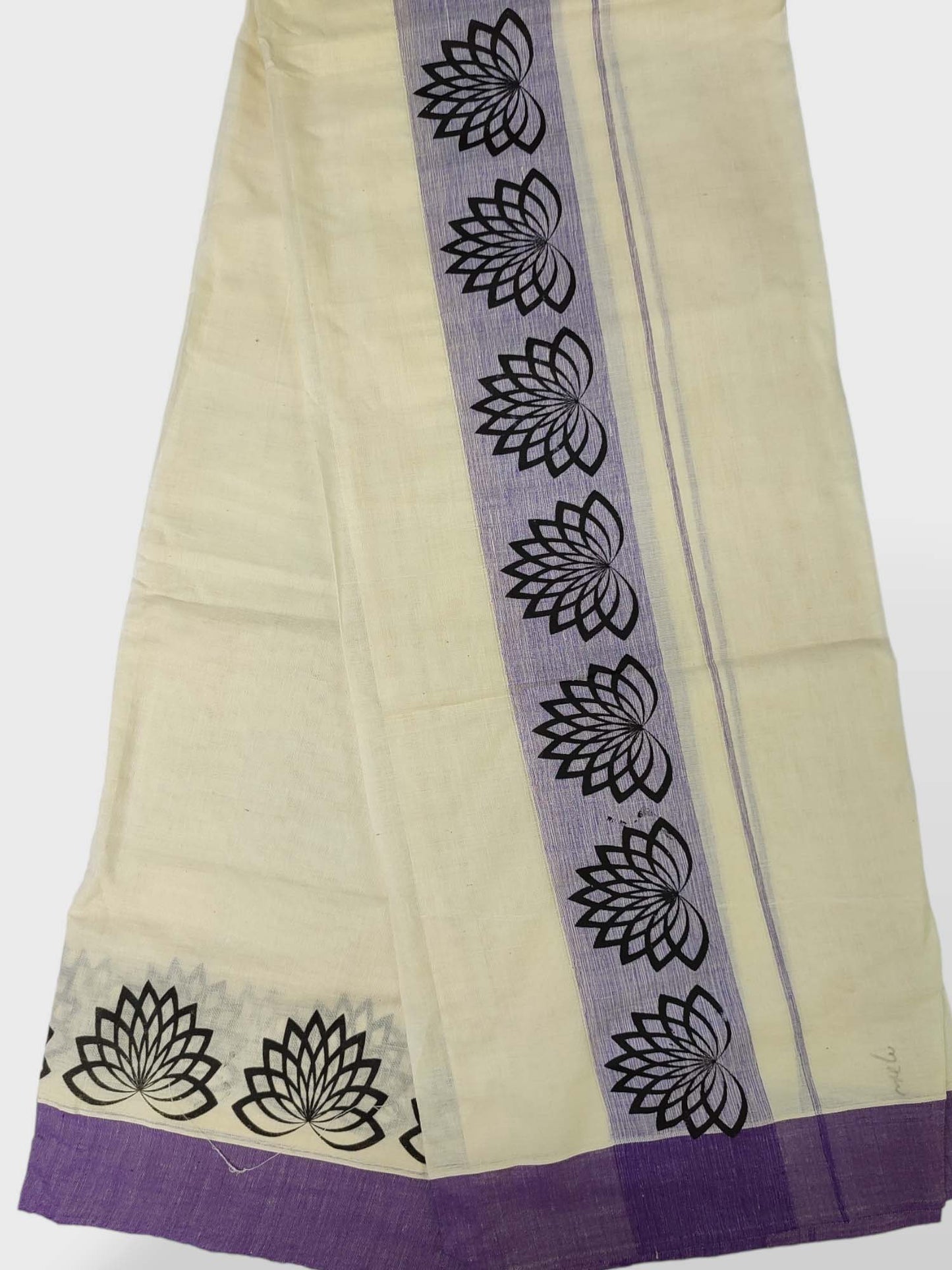 Kerala Single Printed Set Mundu Neriyathum