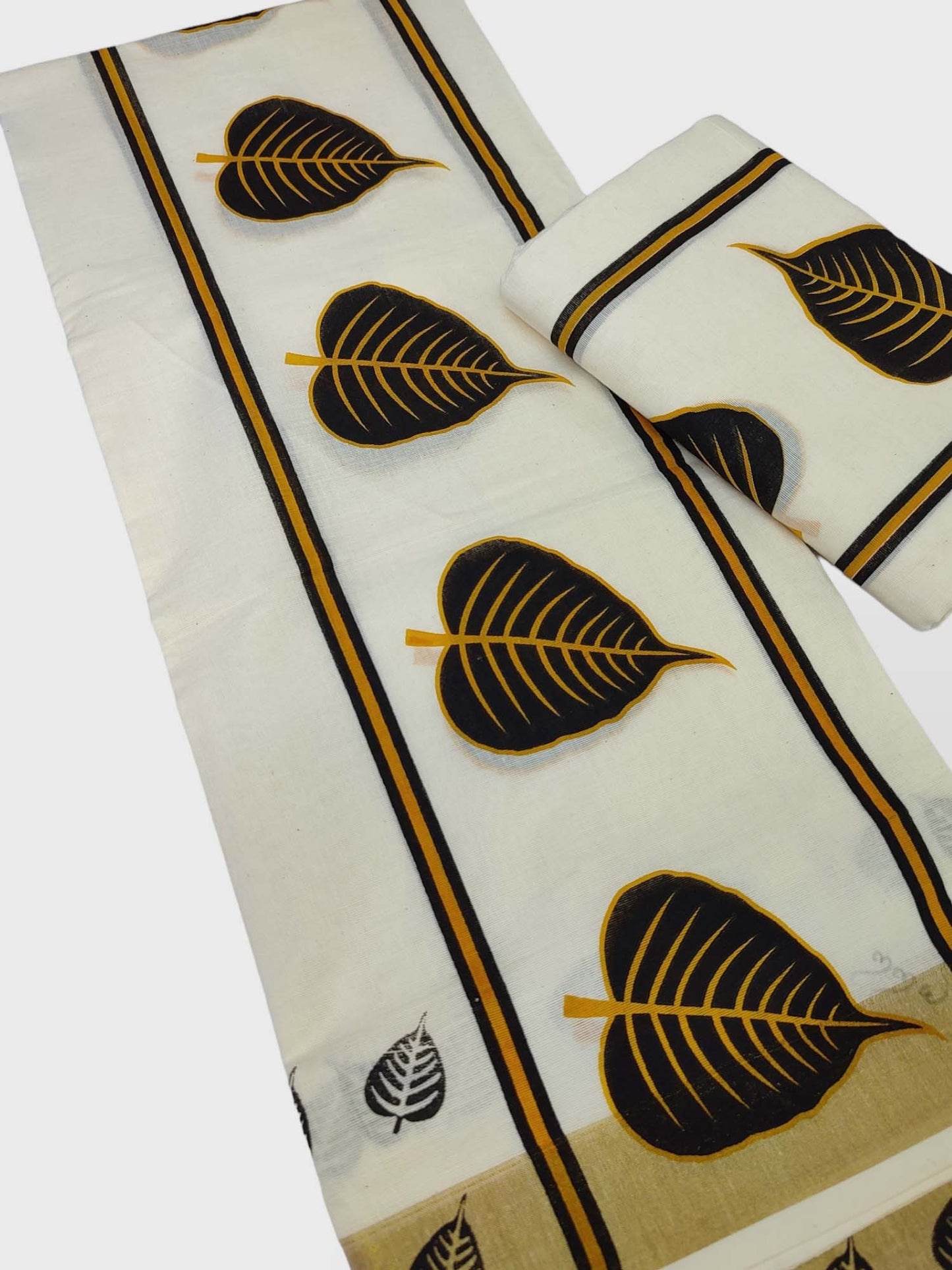 Kerala Single Printed Set Mundu Neriyathum