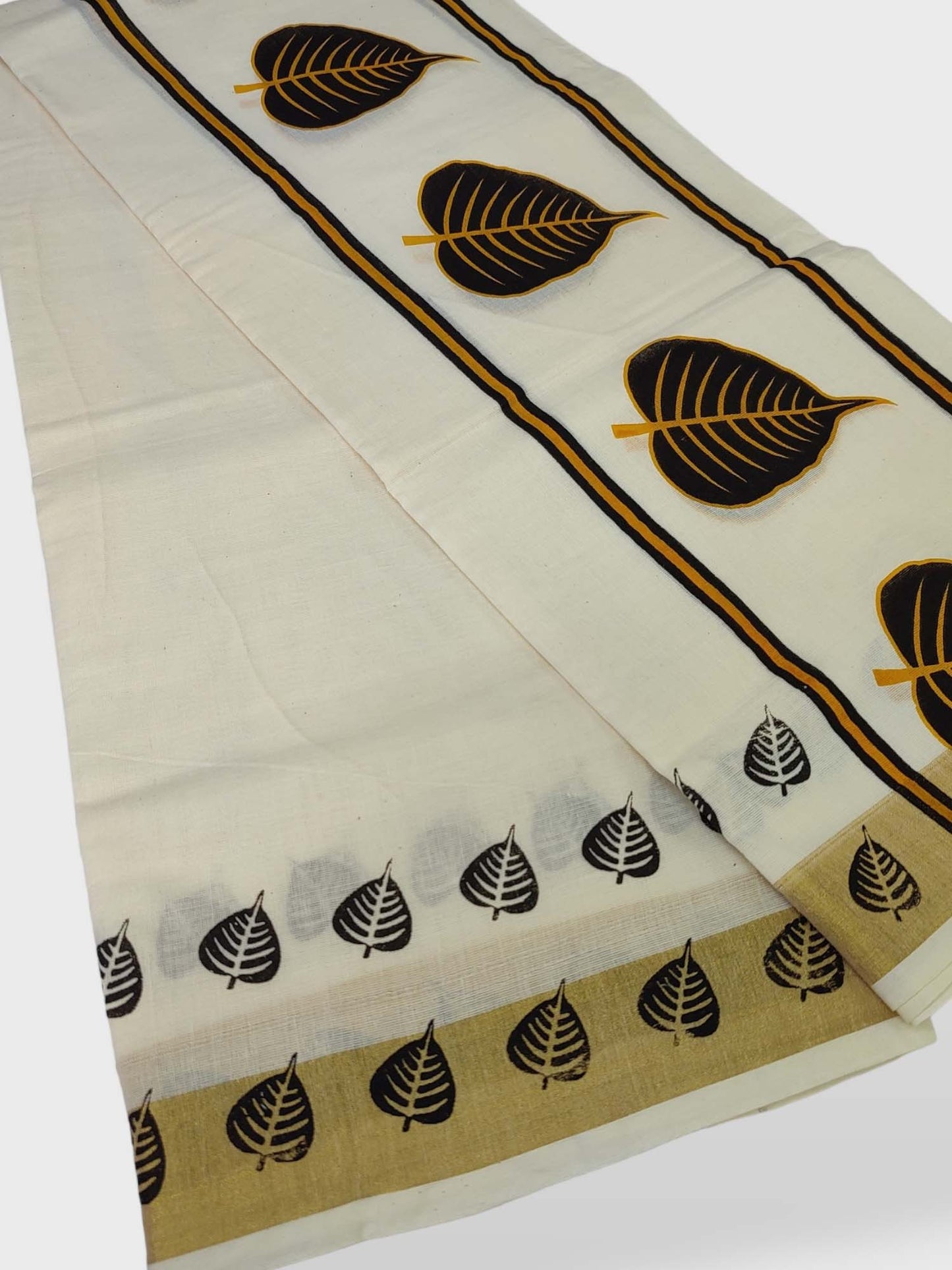 Kerala Single Printed Set Mundu Neriyathum