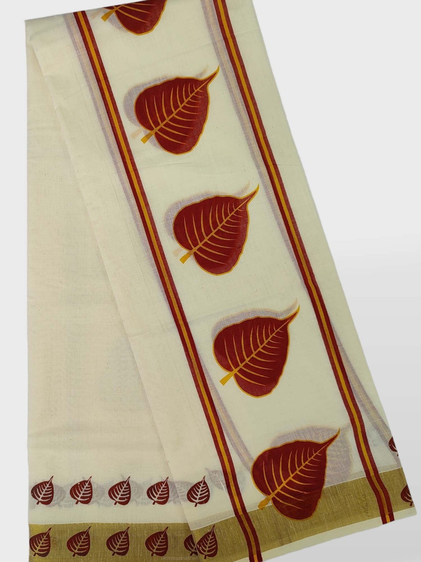 Kerala Single Printed Set Mundu Neriyathum