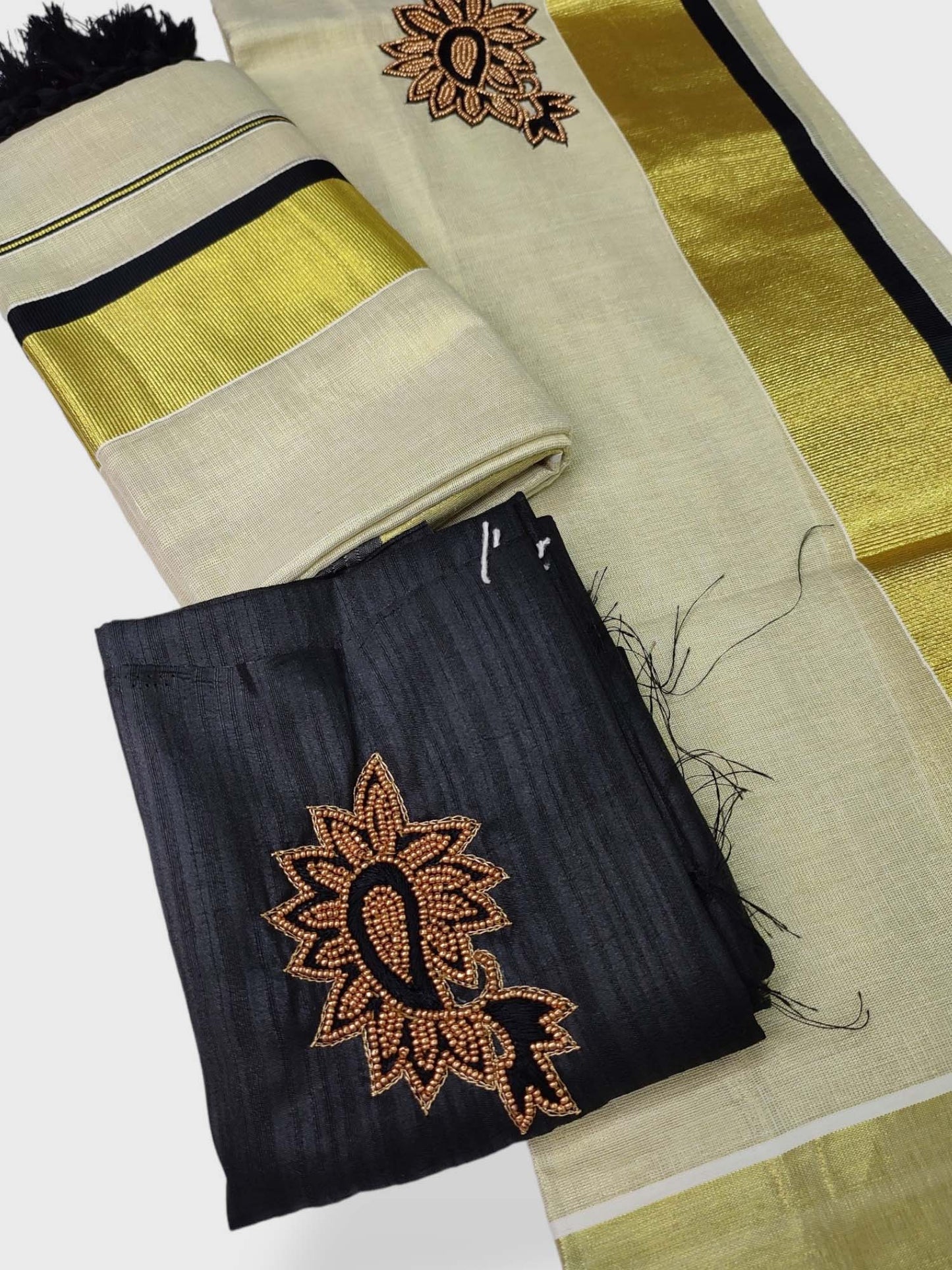 Kerala Single Printed Set Mundu Neriyathum
