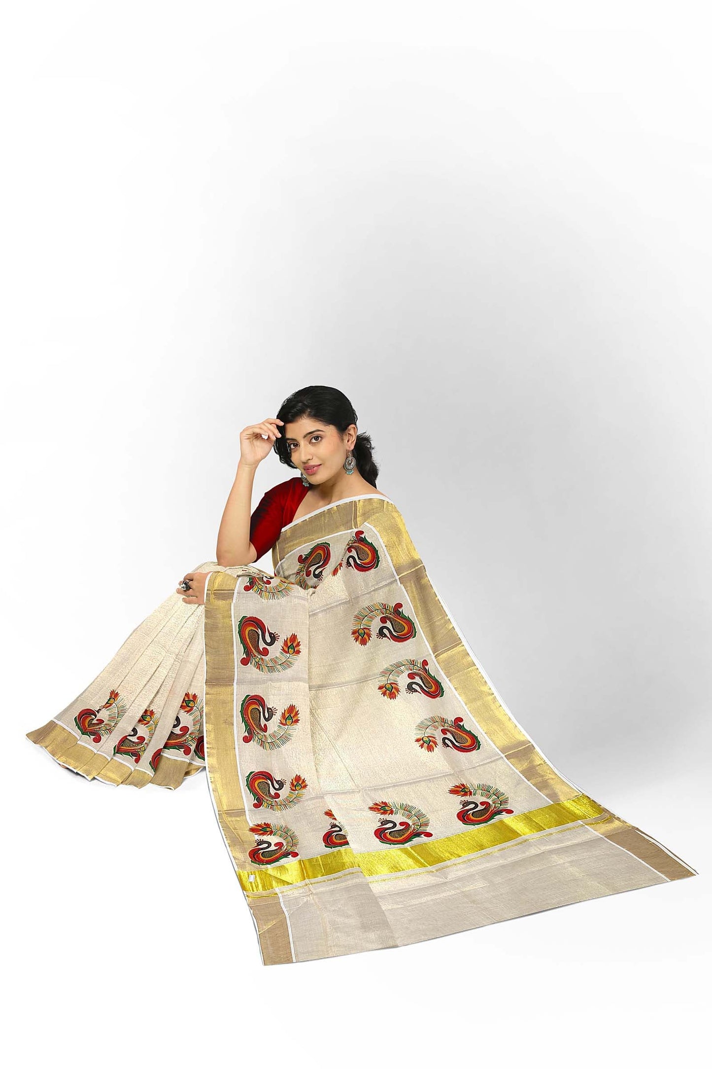 Kerala Tissue Saree for Women