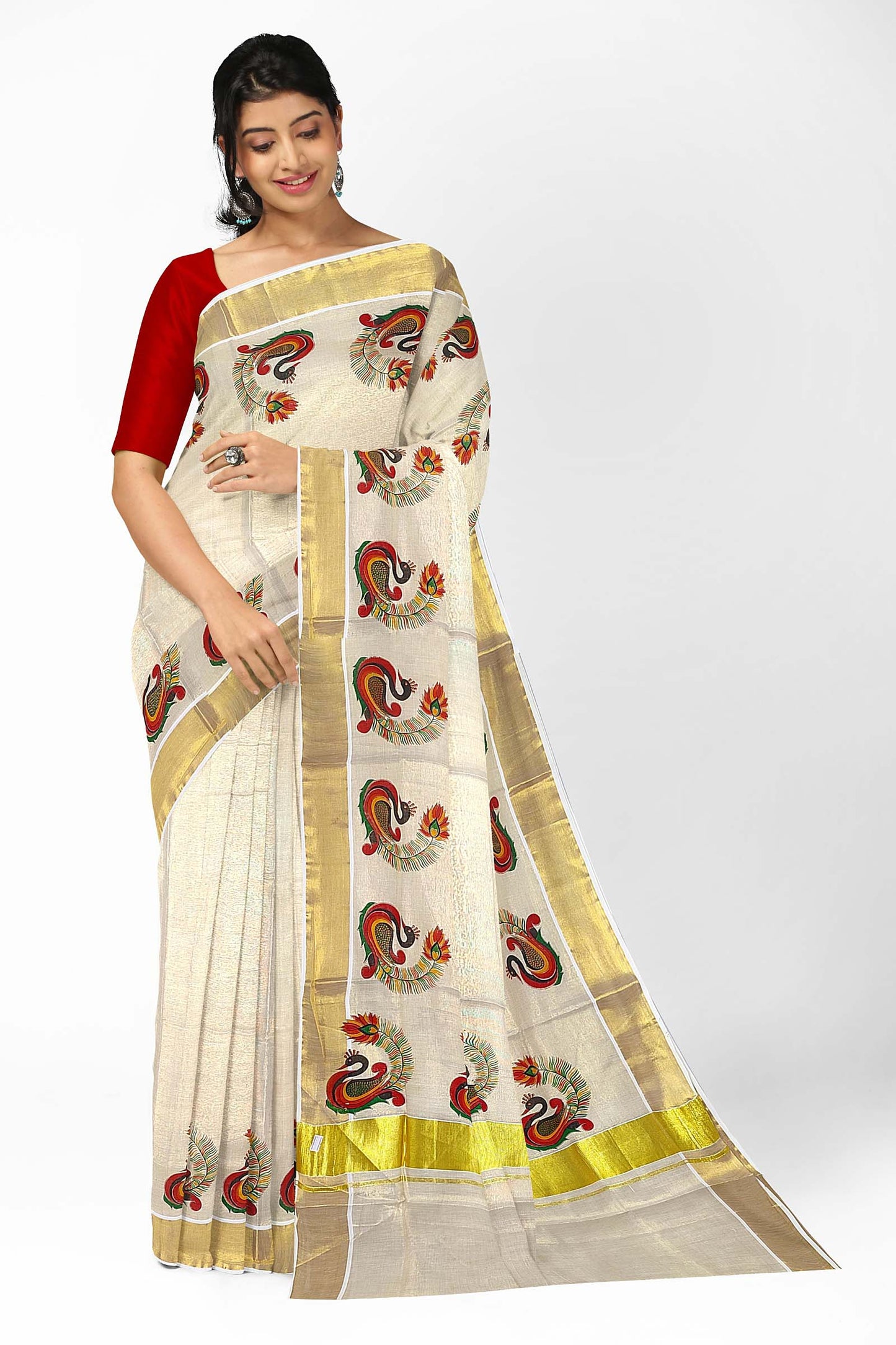 Kerala Tissue Saree for Women