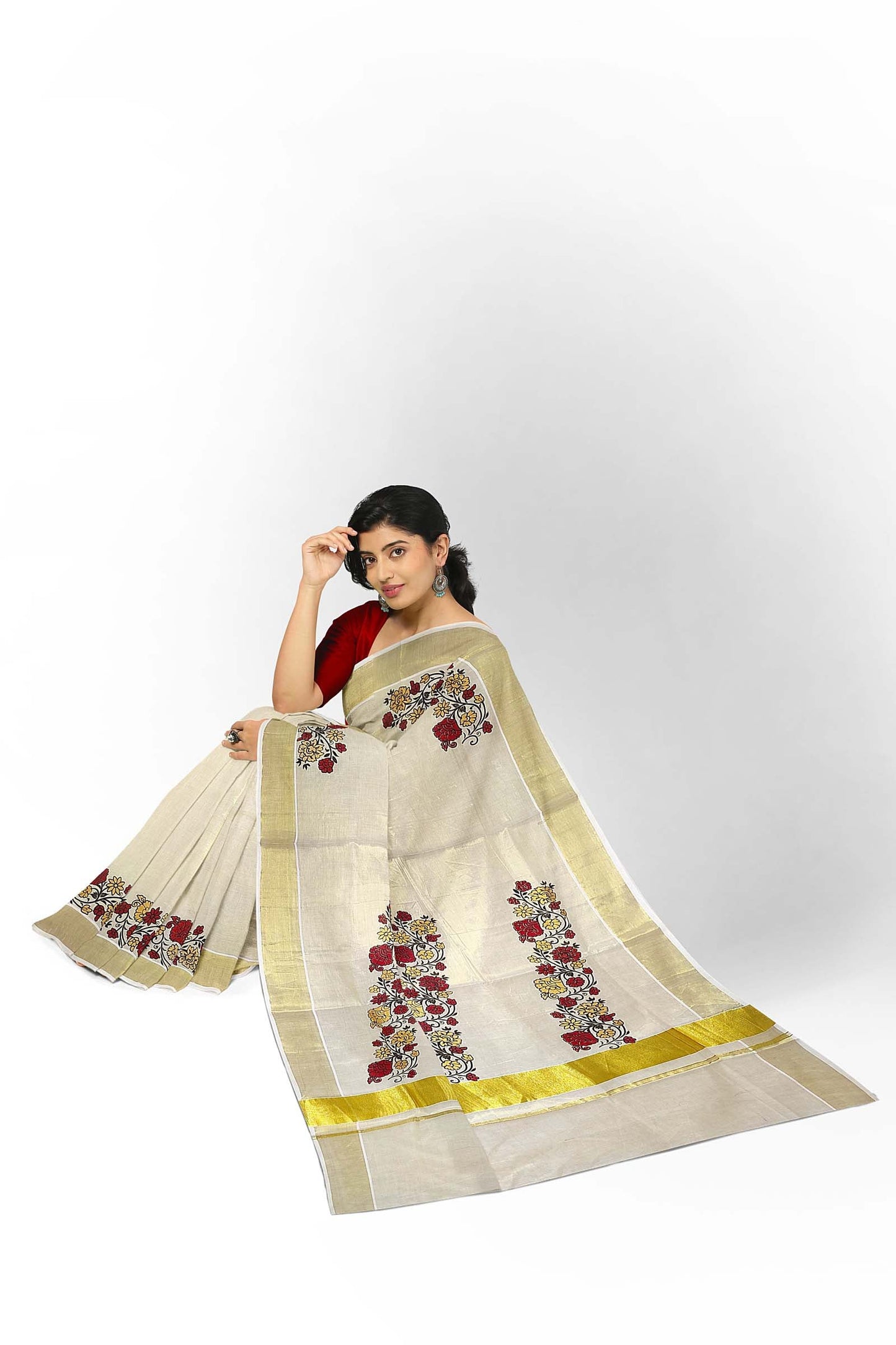 Kerala Tissue Saree for Women