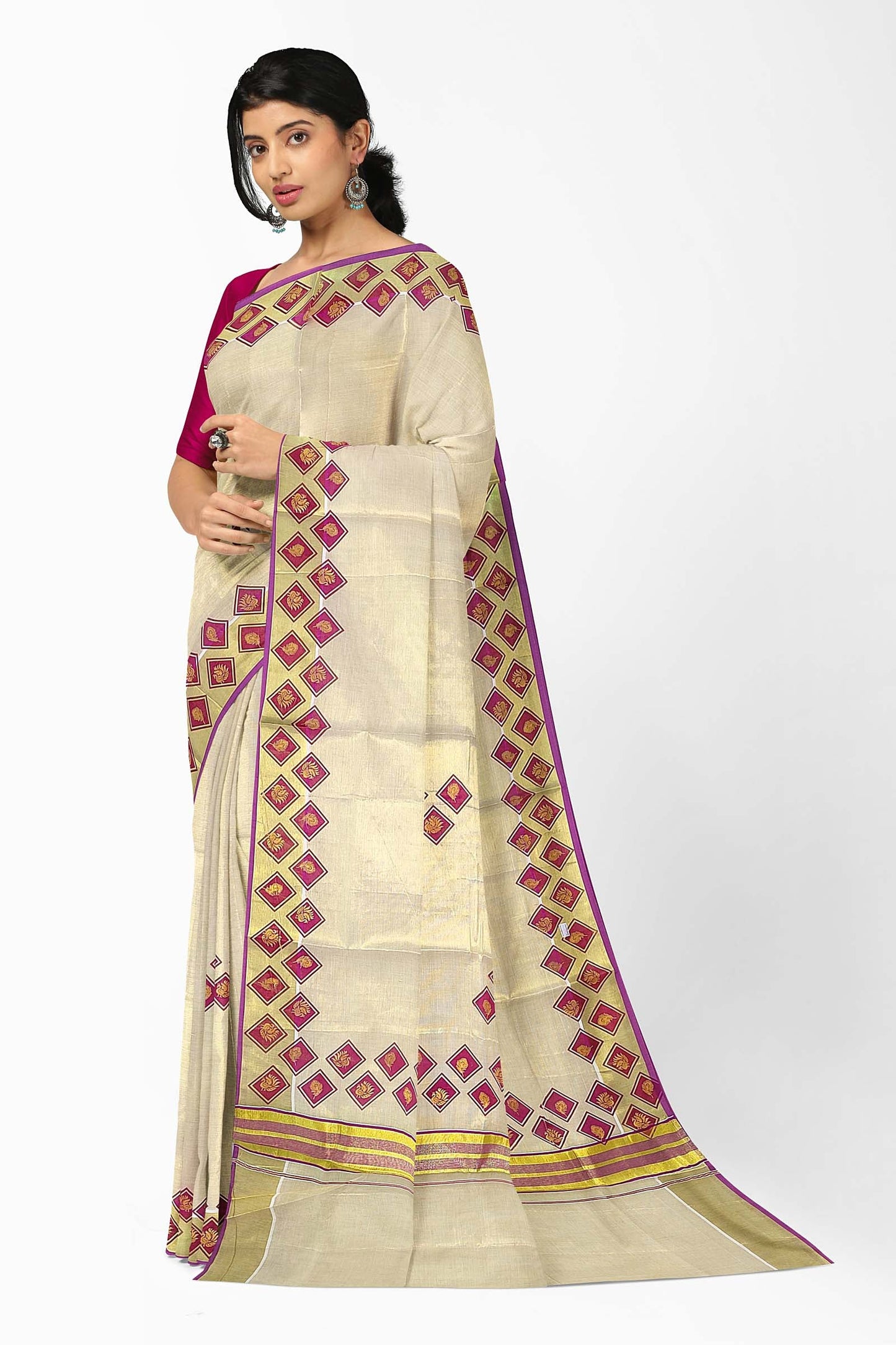 Kerala Tissue Saree for Women