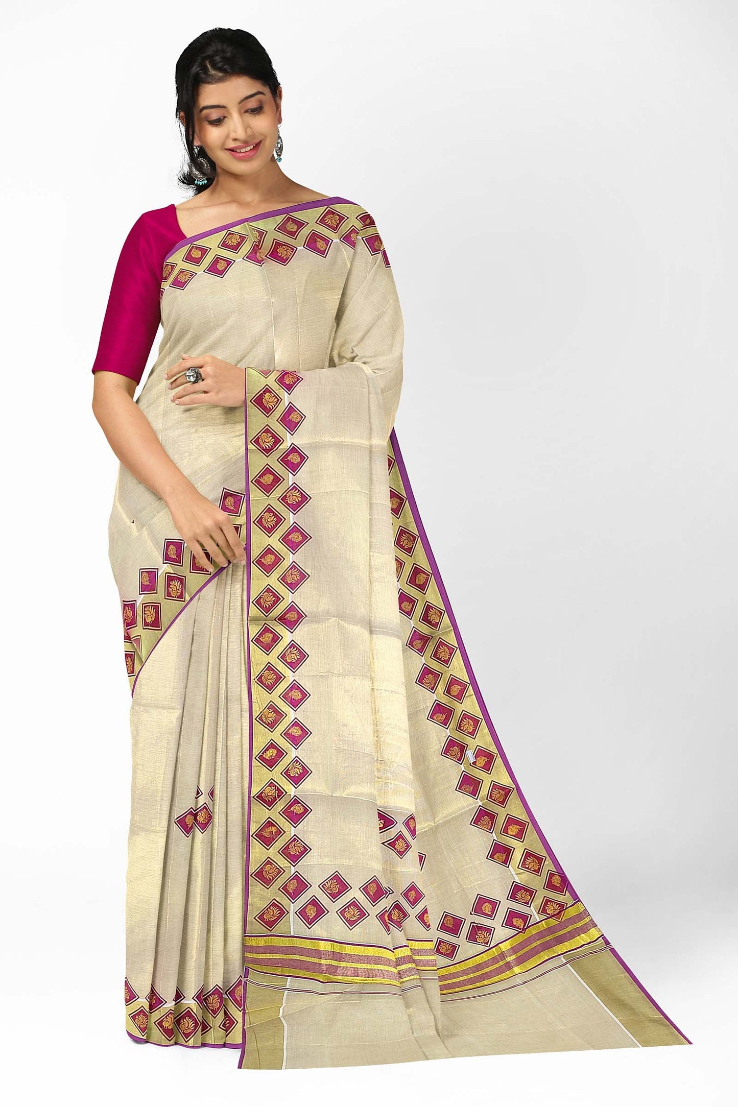 Kerala Tissue Saree for Women