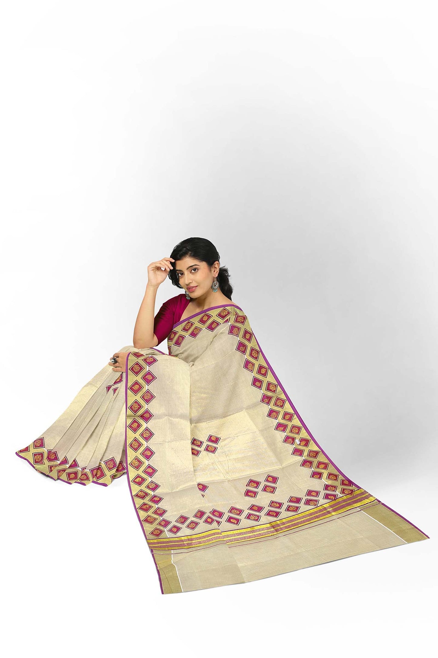 Kerala Tissue Saree for Women