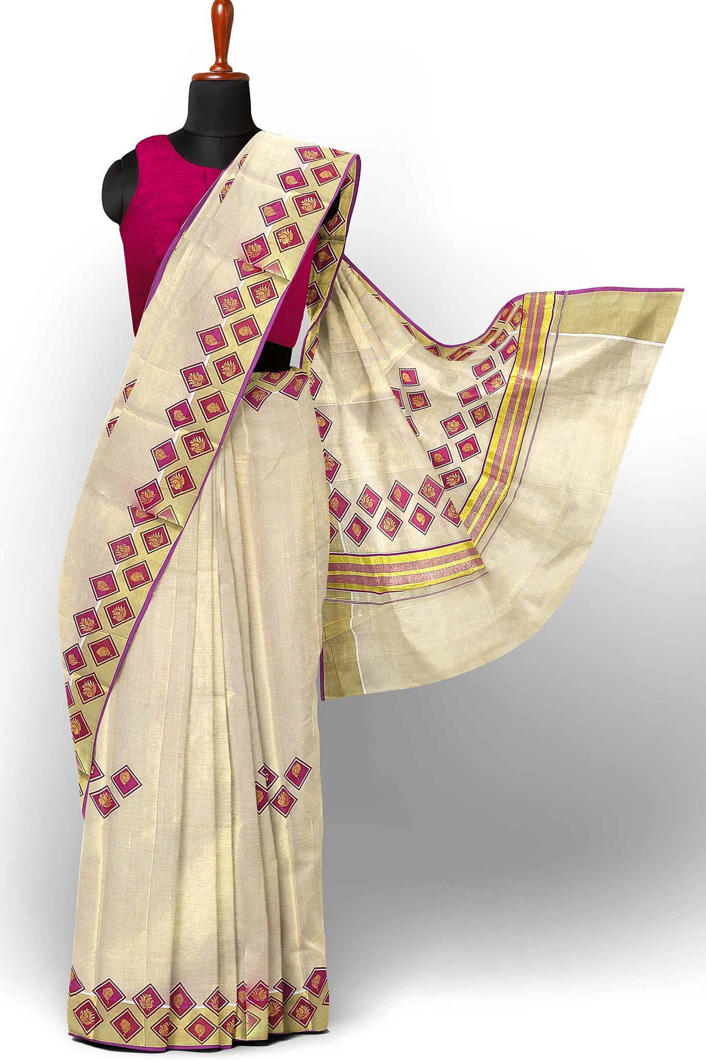 Kerala Tissue Saree for Women