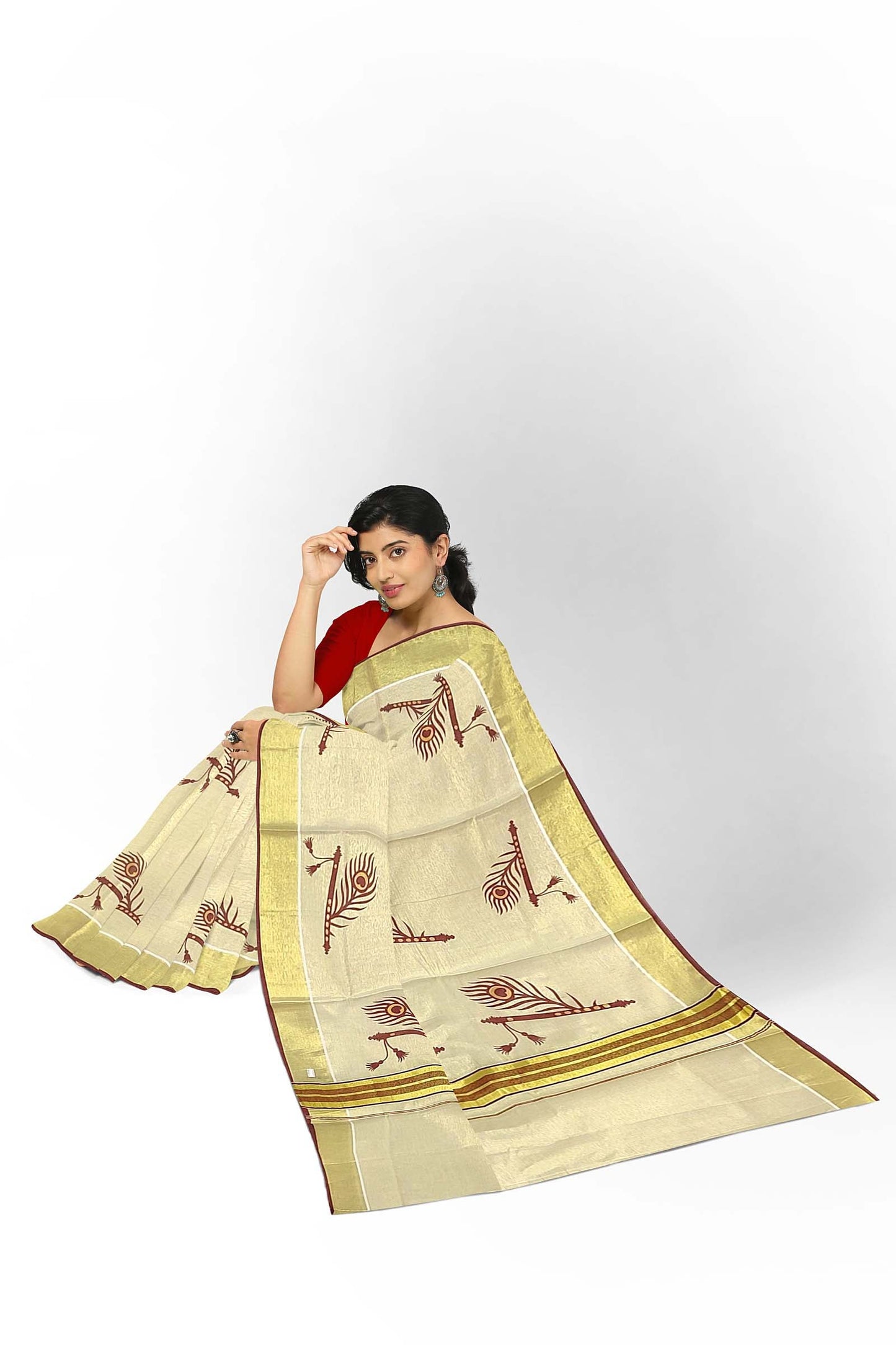 Kerala Tissue Saree for Women