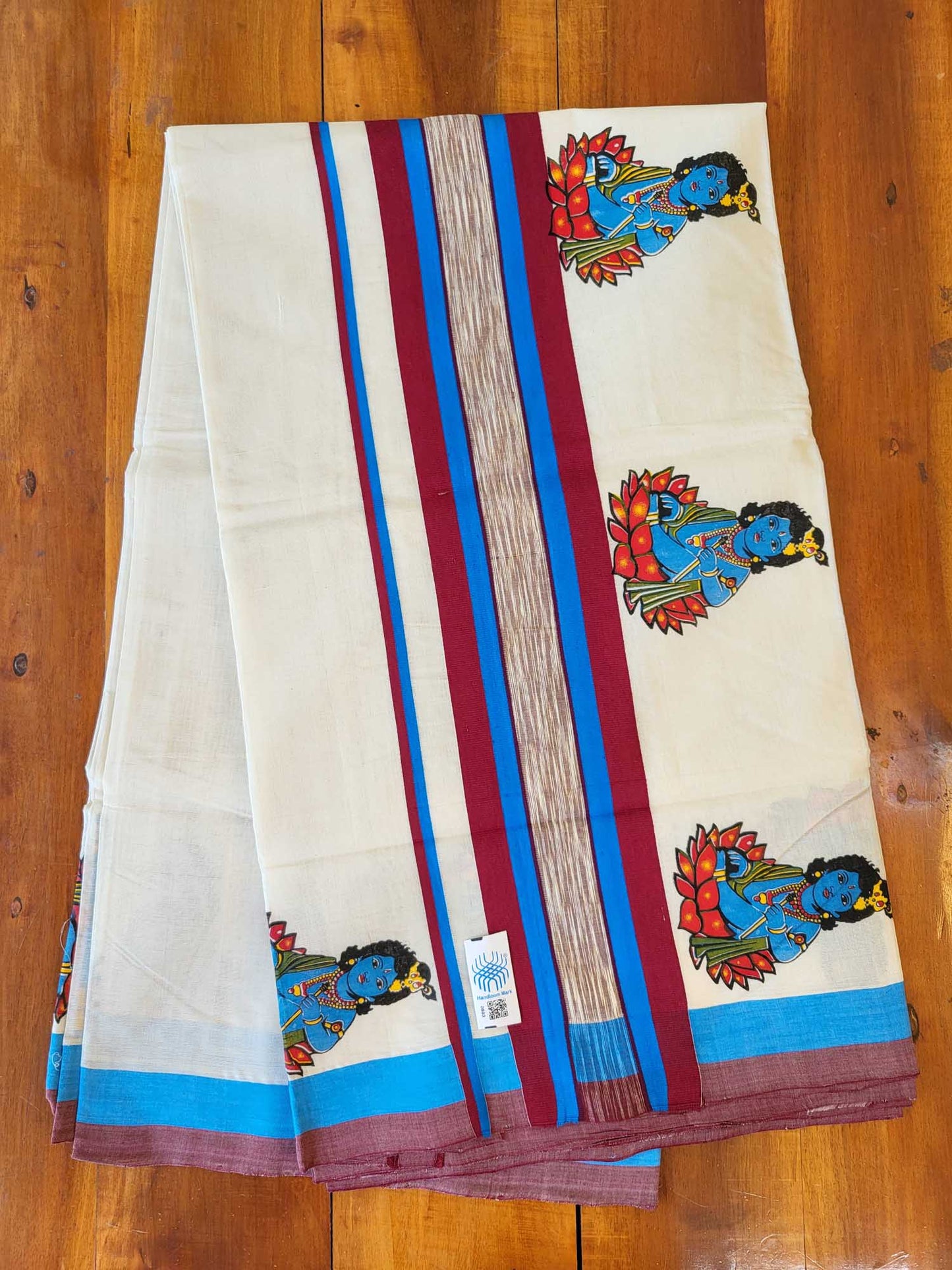Balaramapuram Handloom Printed Saree for Women