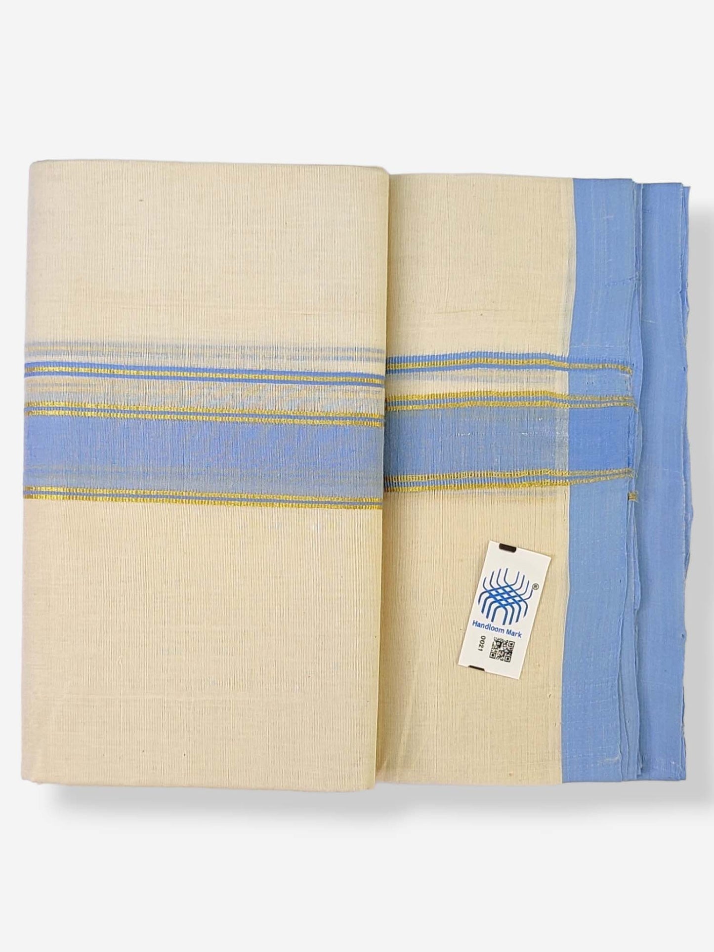 Kerala Balaramapuram Handloom Mundu/Dhoti Pure Cotton