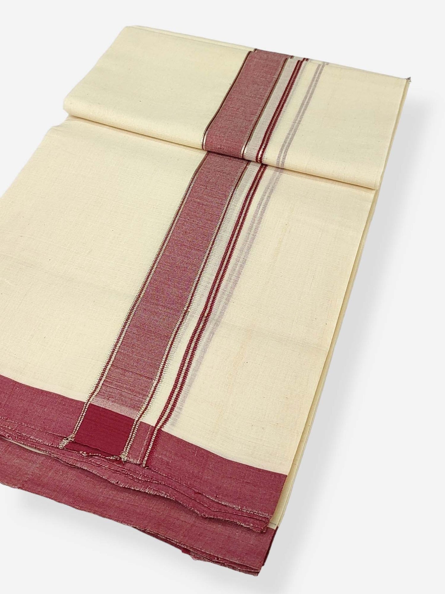 Kerala Balaramapuram Handloom Mundu/Dhoti Pure Cotton