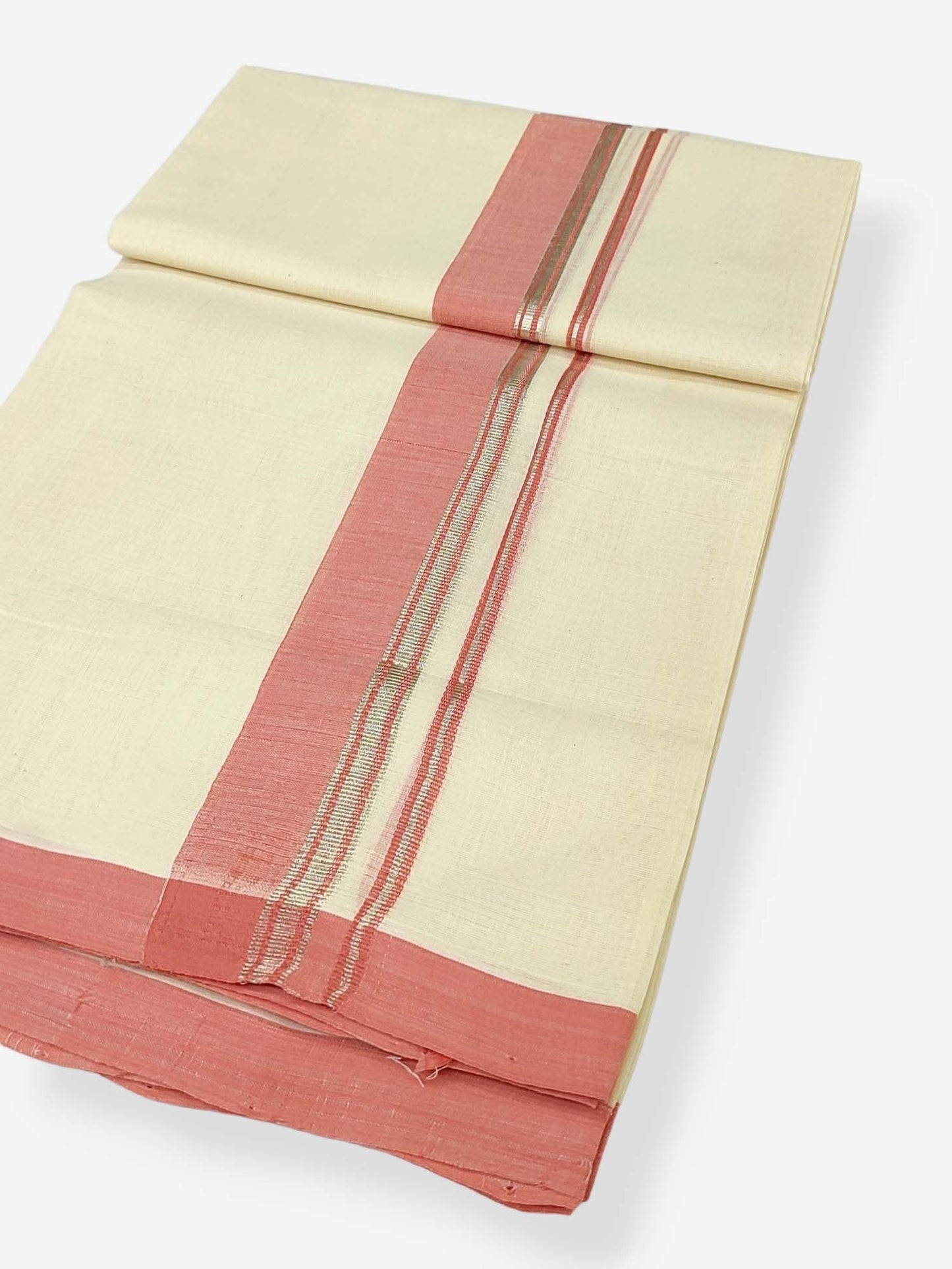 Kerala Balaramapuram Handloom Mundu/Dhoti Pure Cotton