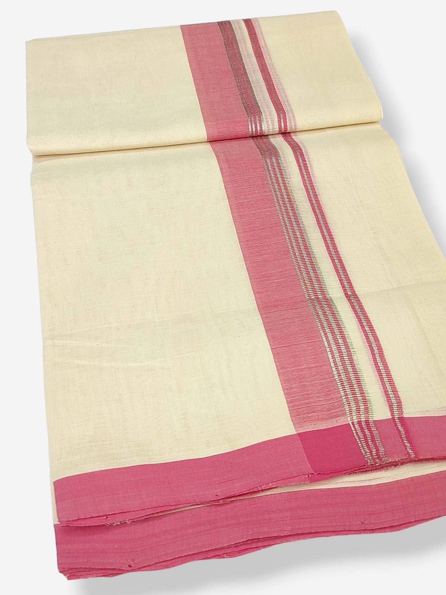 Kerala Balaramapuram Handloom Mundu/Dhoti Pure Cotton