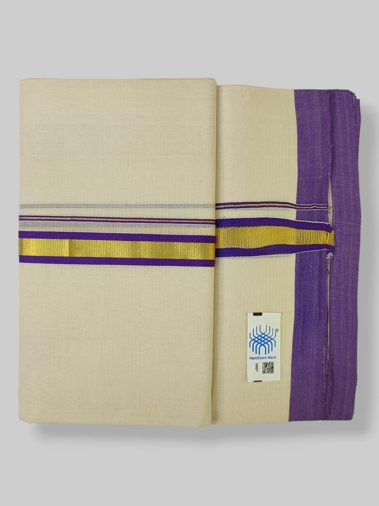 Kerala Balaramapuram Handloom Mundu/Dhoti Pure Cotton
