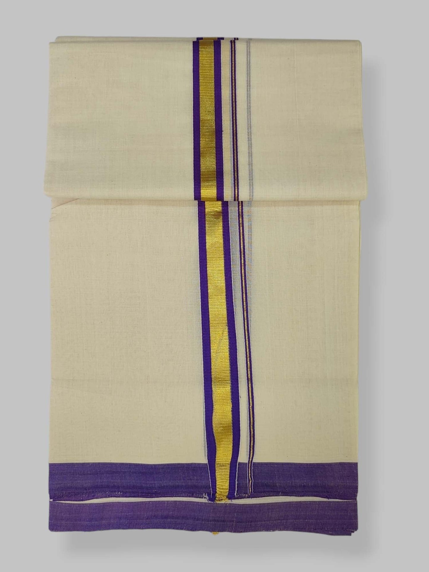 Kerala Balaramapuram Handloom Mundu/Dhoti Pure Cotton
