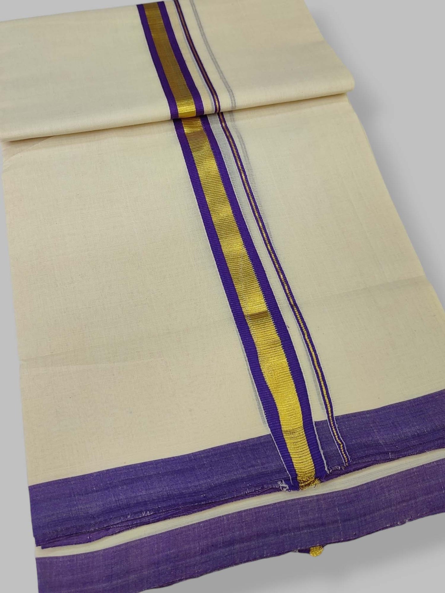 Kerala Balaramapuram Handloom Mundu/Dhoti Pure Cotton