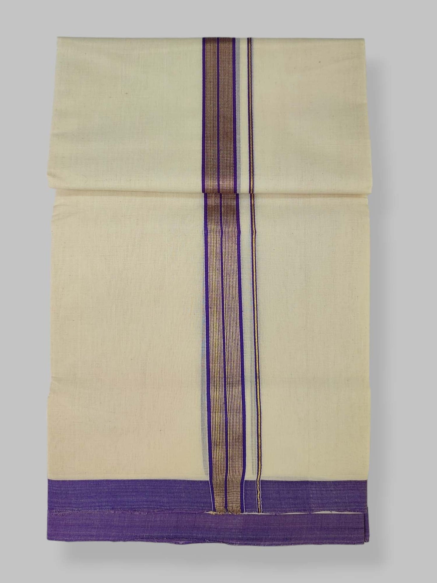 Kerala Balaramapuram Handloom Mundu/Dhoti Pure Cotton