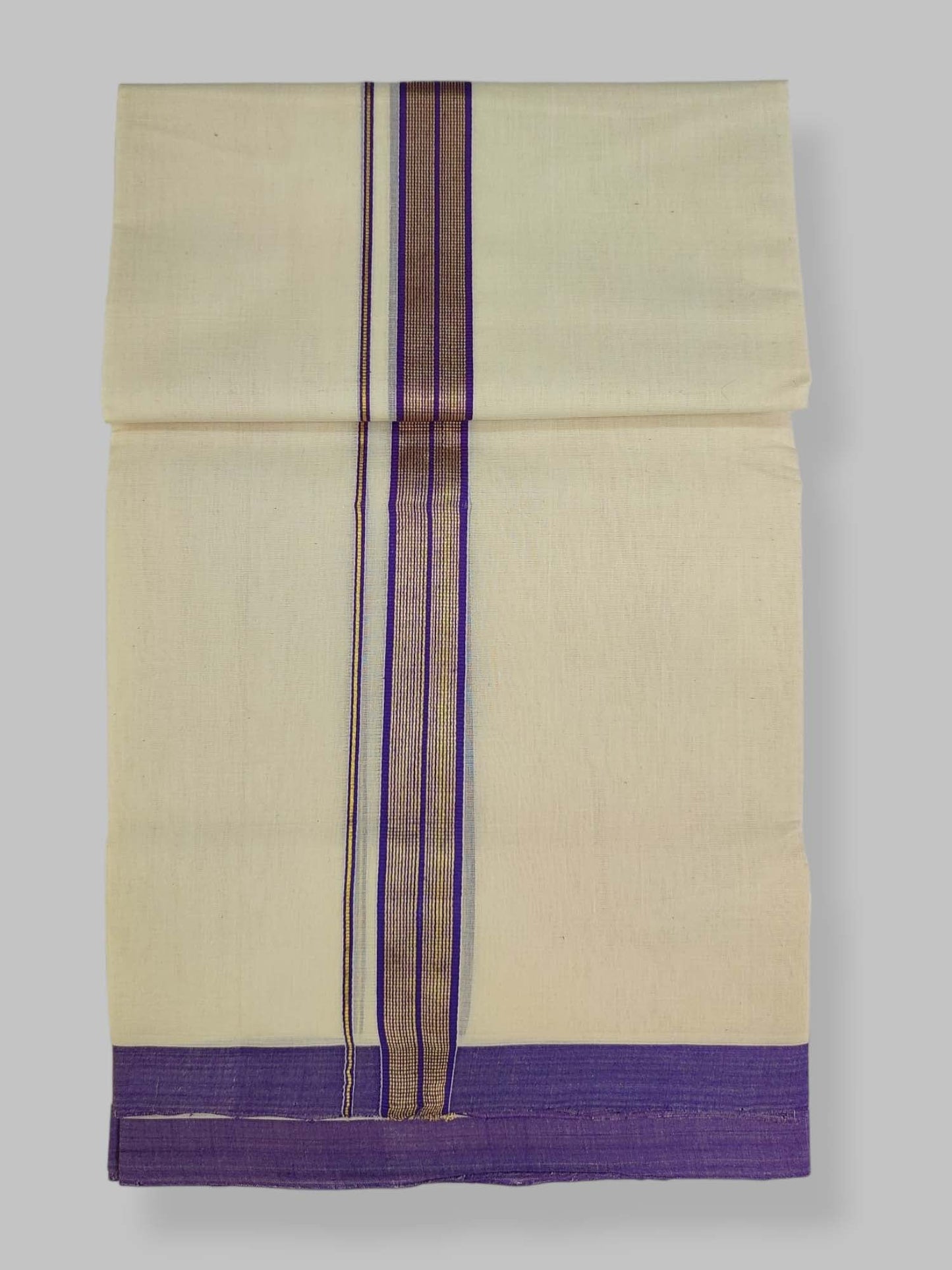 Kerala Balaramapuram Handloom Mundu/Dhoti Pure Cotton