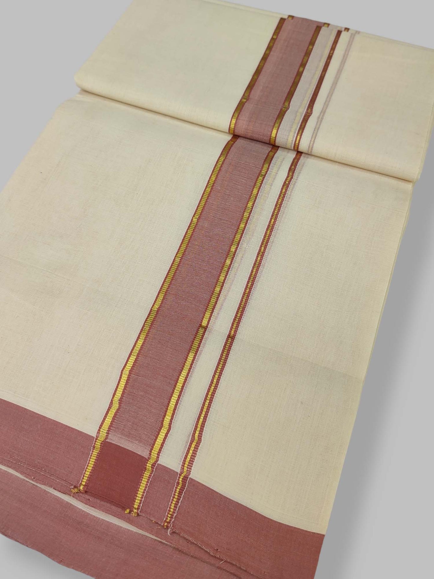 Kerala Balaramapuram Handloom Mundu/Dhoti Pure Cotton
