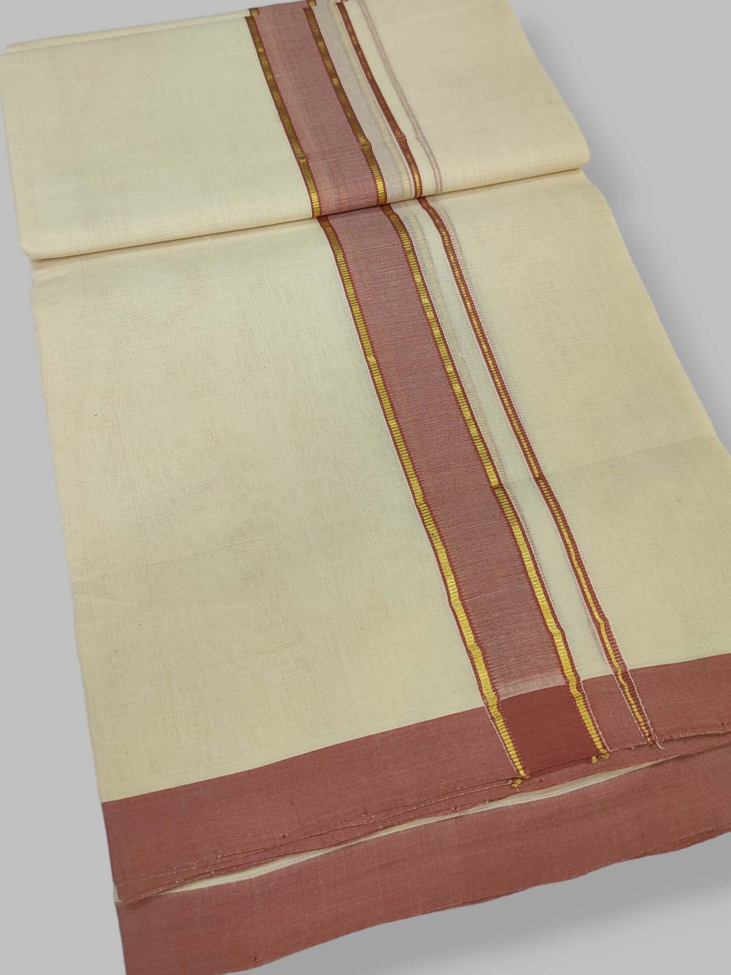 Kerala Balaramapuram Handloom Mundu/Dhoti Pure Cotton