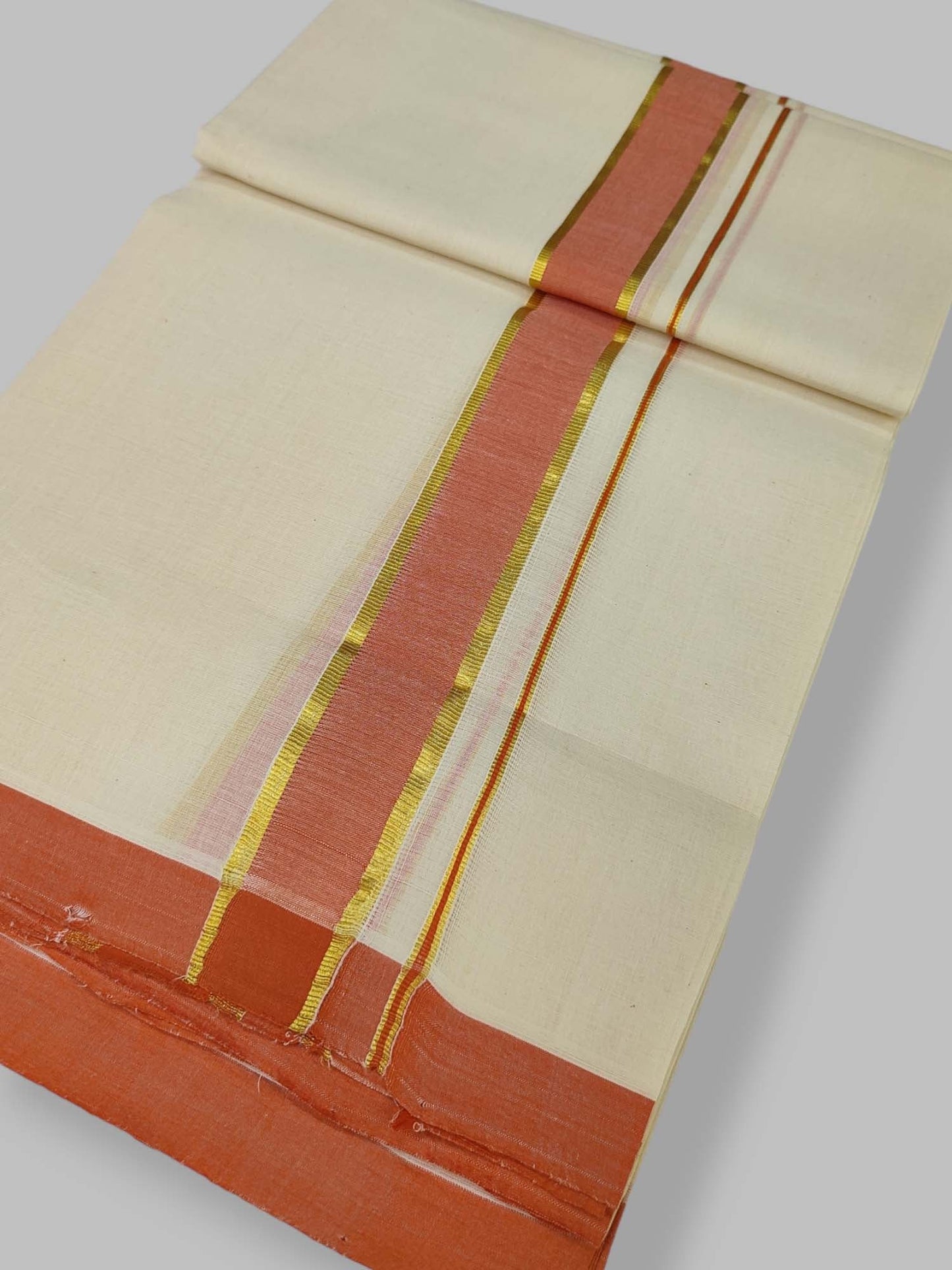Kerala Balaramapuram Handloom Mundu/Dhoti Pure Cotton