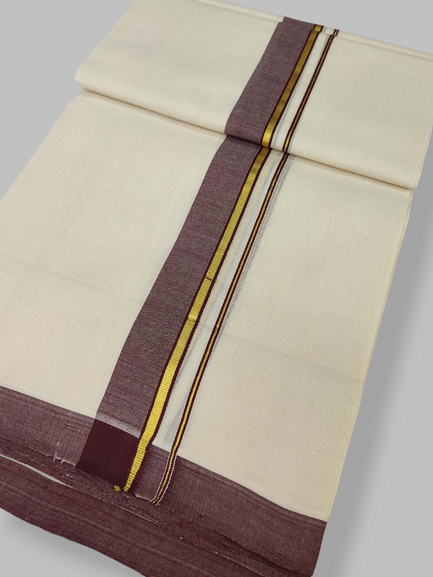 Kerala Balaramapuram Handloom Mundu/Dhoti Pure Cotton