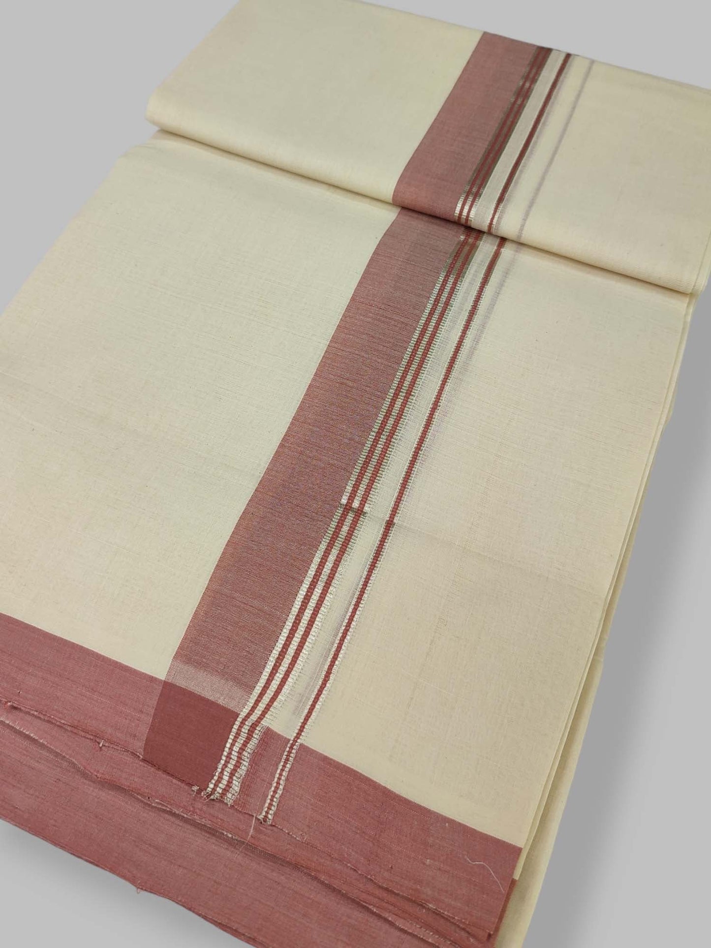 Kerala Balaramapuram Handloom Mundu/Dhoti Pure Cotton