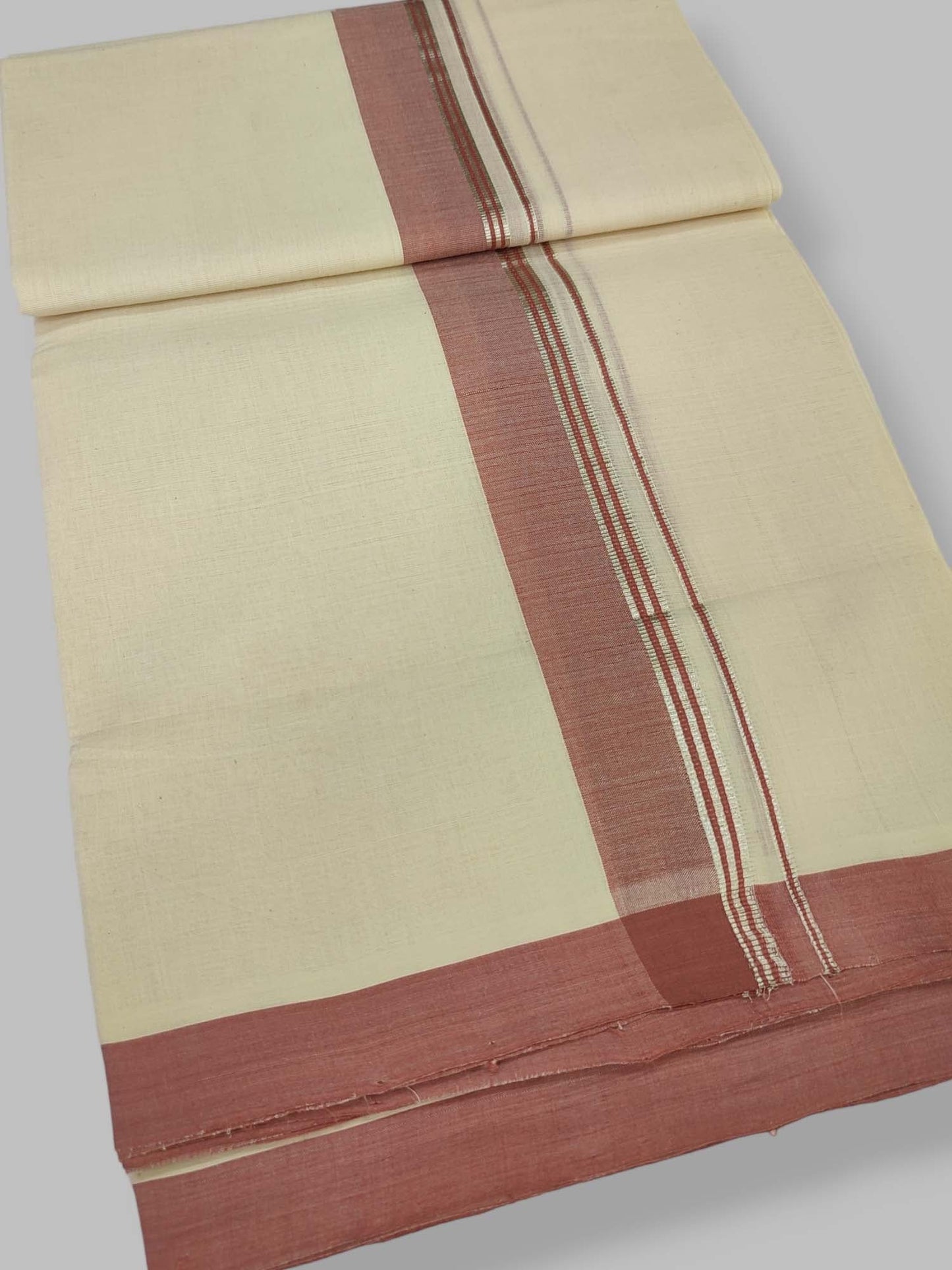 Kerala Balaramapuram Handloom Mundu/Dhoti Pure Cotton