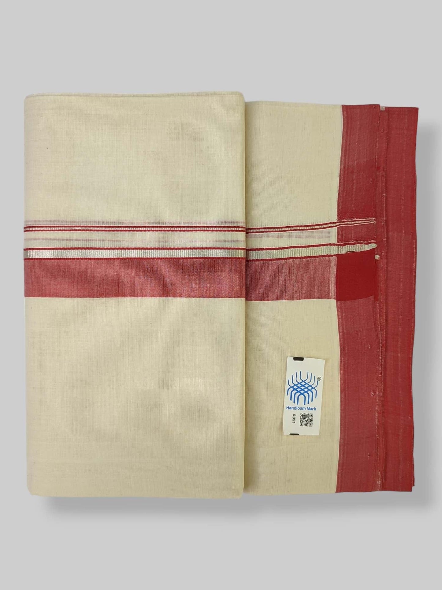 Kerala Balaramapuram Handloom Mundu/Dhoti Pure Cotton