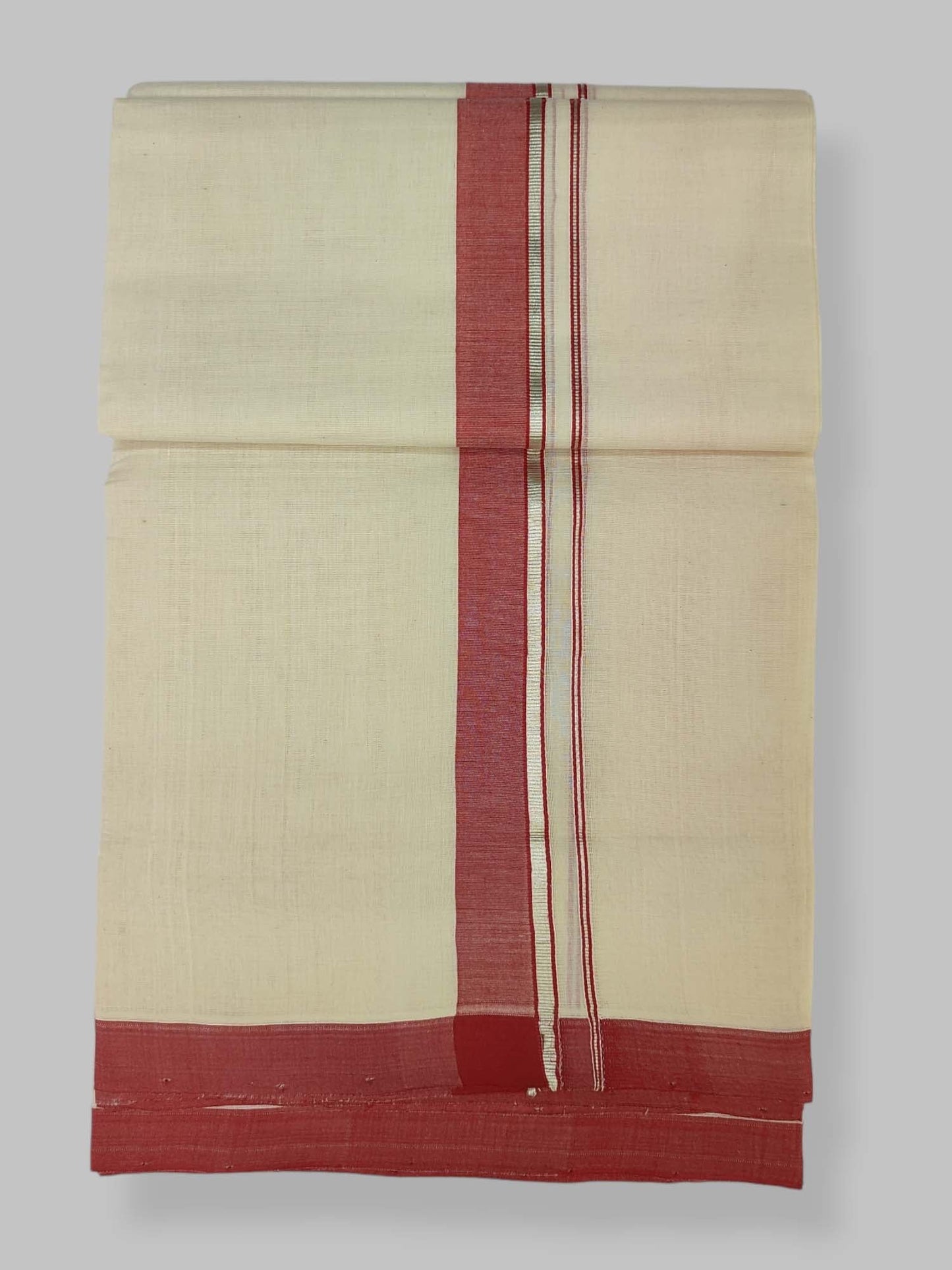 Kerala Balaramapuram Handloom Mundu/Dhoti Pure Cotton