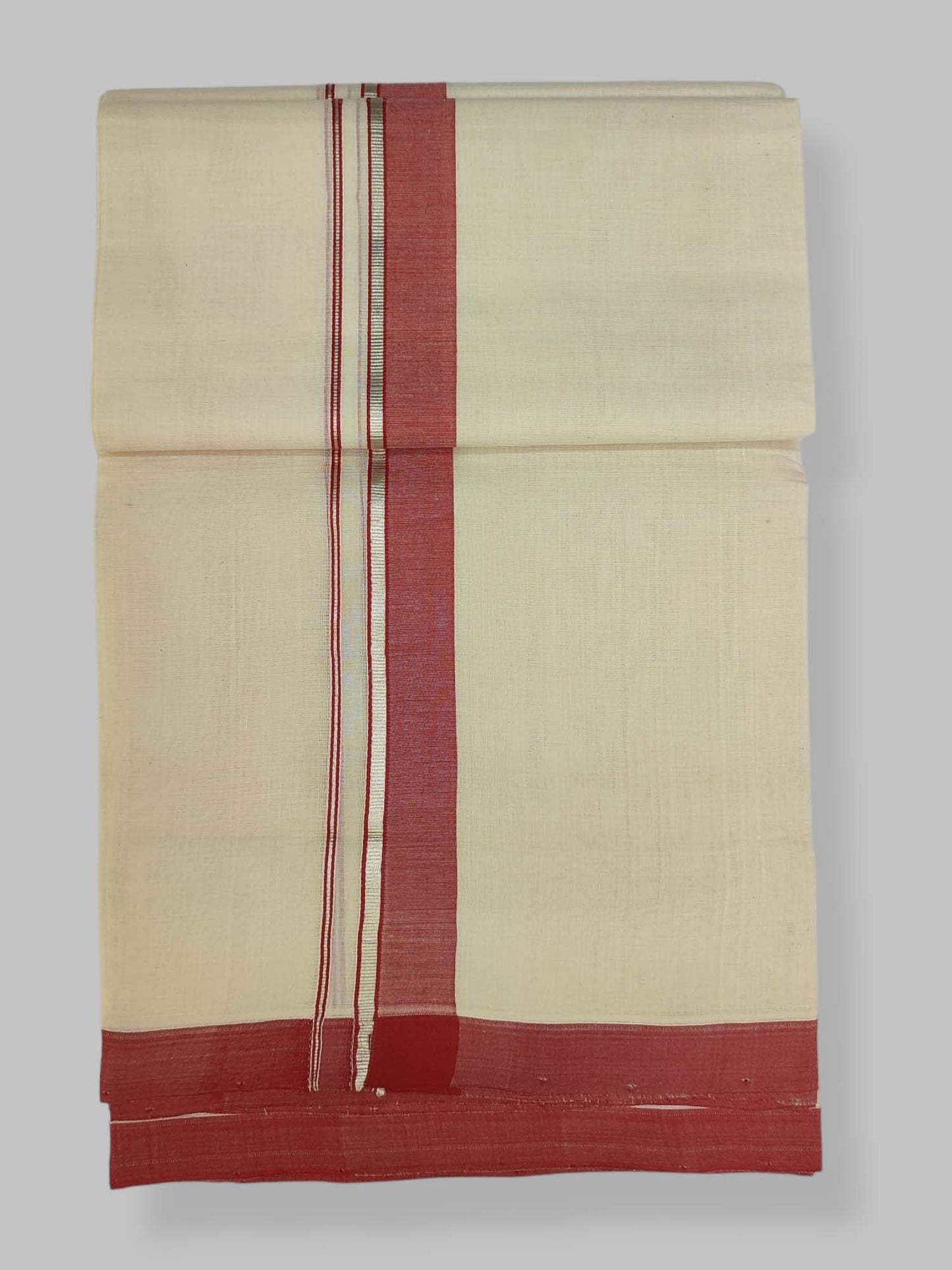 Kerala Balaramapuram Handloom Mundu/Dhoti Pure Cotton