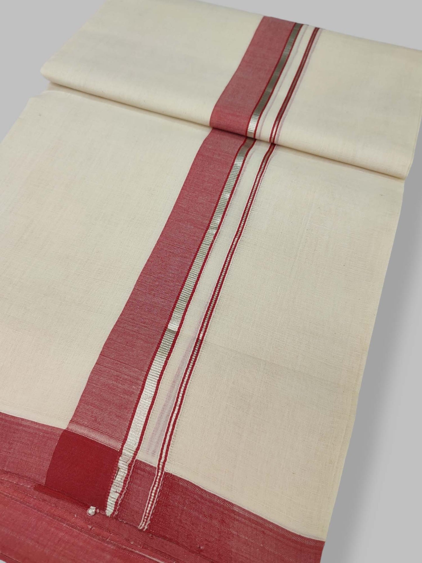 Kerala Balaramapuram Handloom Mundu/Dhoti Pure Cotton