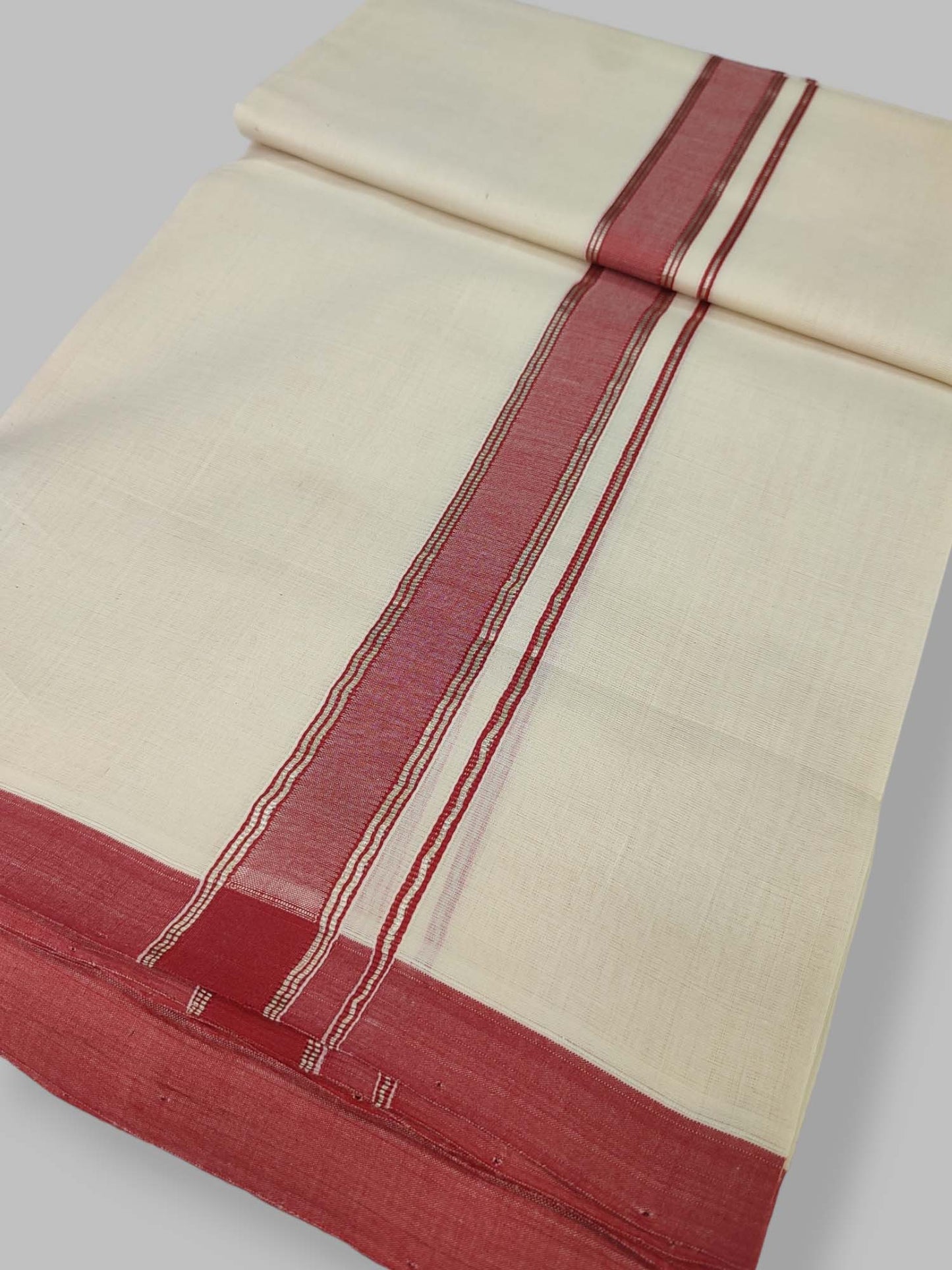 Kerala Balaramapuram Handloom Mundu/Dhoti Pure Cotton