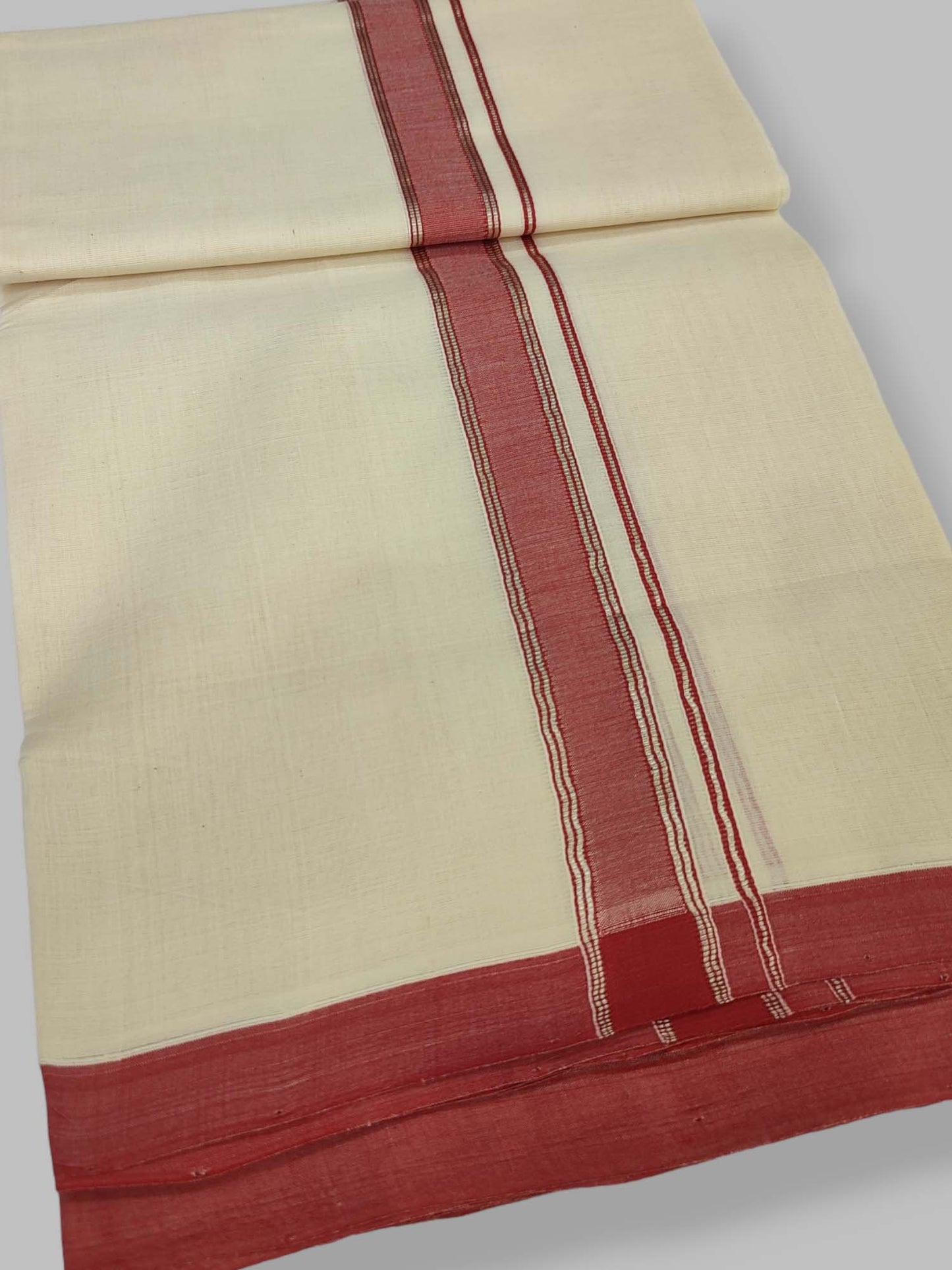 Kerala Balaramapuram Handloom Mundu/Dhoti Pure Cotton