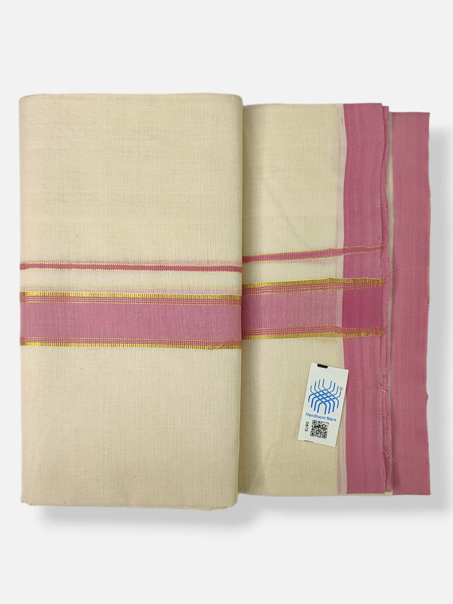 Kerala Balaramapuram Handloom Mundu/Dhoti Pure Cotton