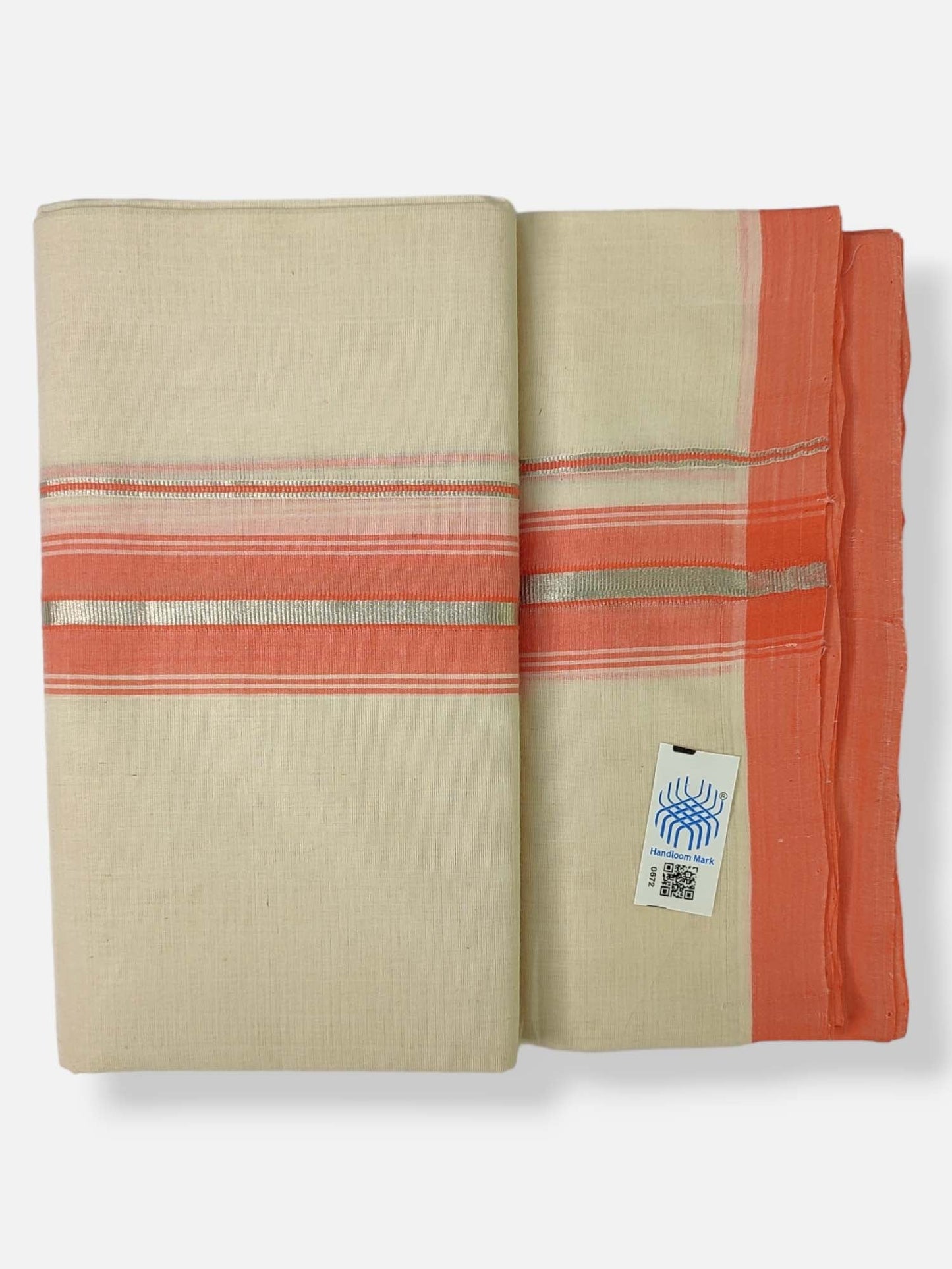 Kerala Balaramapuram Handloom Mundu/Dhoti Pure Cotton