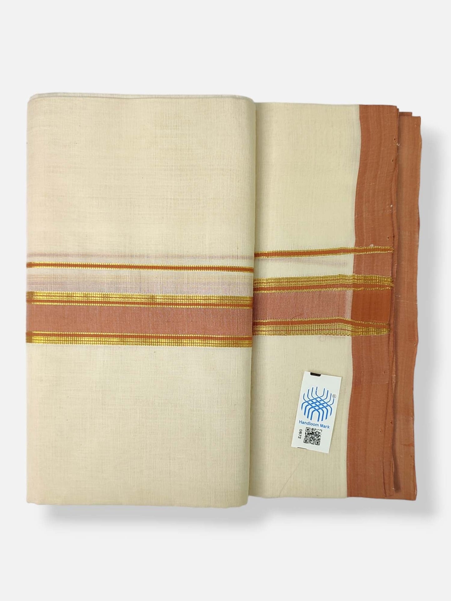 Kerala Balaramapuram Handloom Mundu/Dhoti Pure Cotton