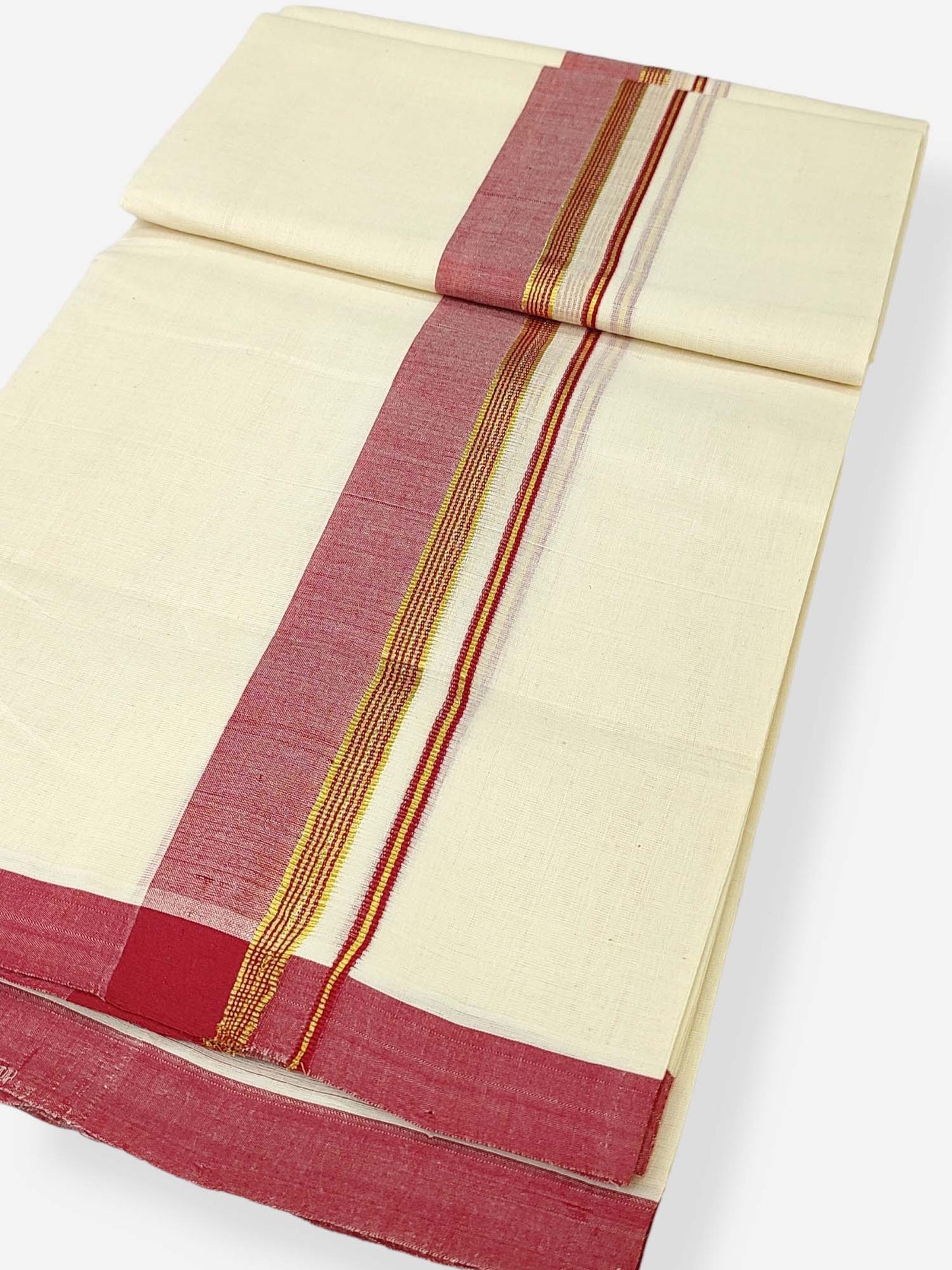 Kerala Balaramapuram Handloom Mundu/Dhoti Pure Cotton