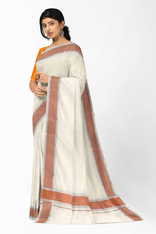 Kerala Kasavu Saree for Women