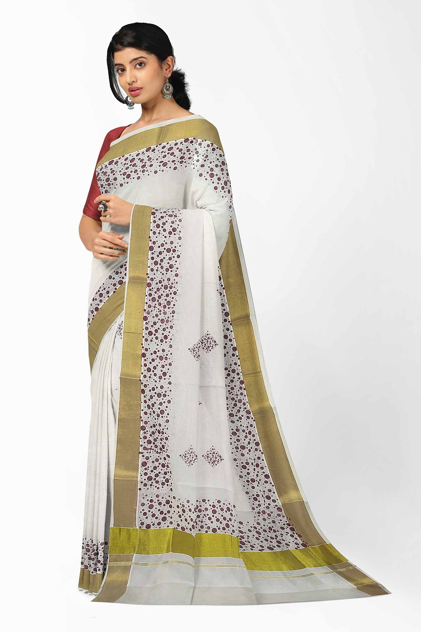 Kerala Printed Saree for Women