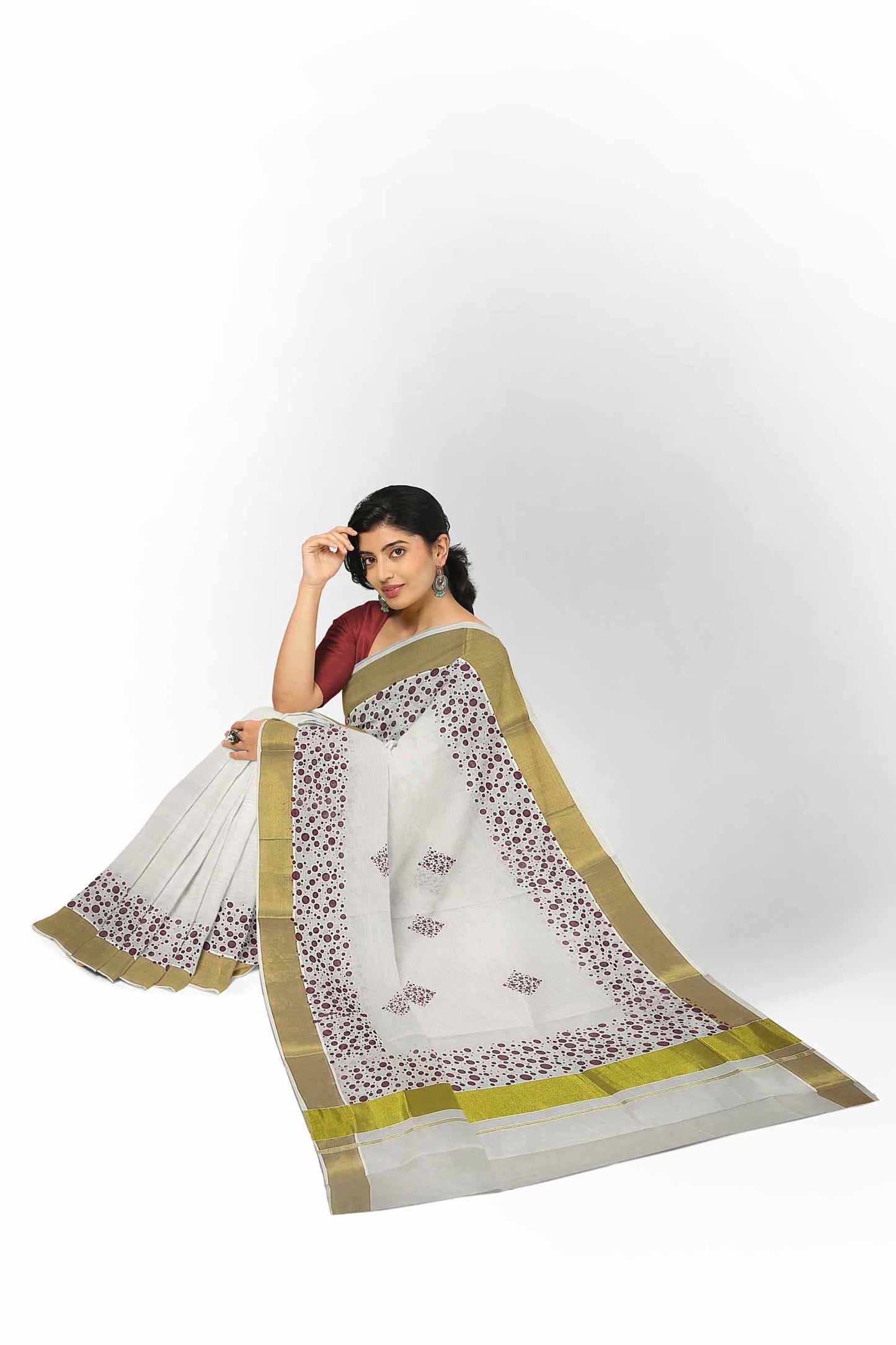 Kerala Printed Saree for Women