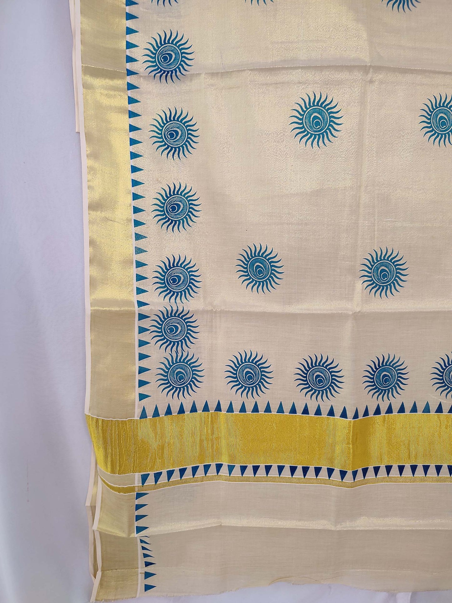 Kerala Tissue Printed Saree for Women