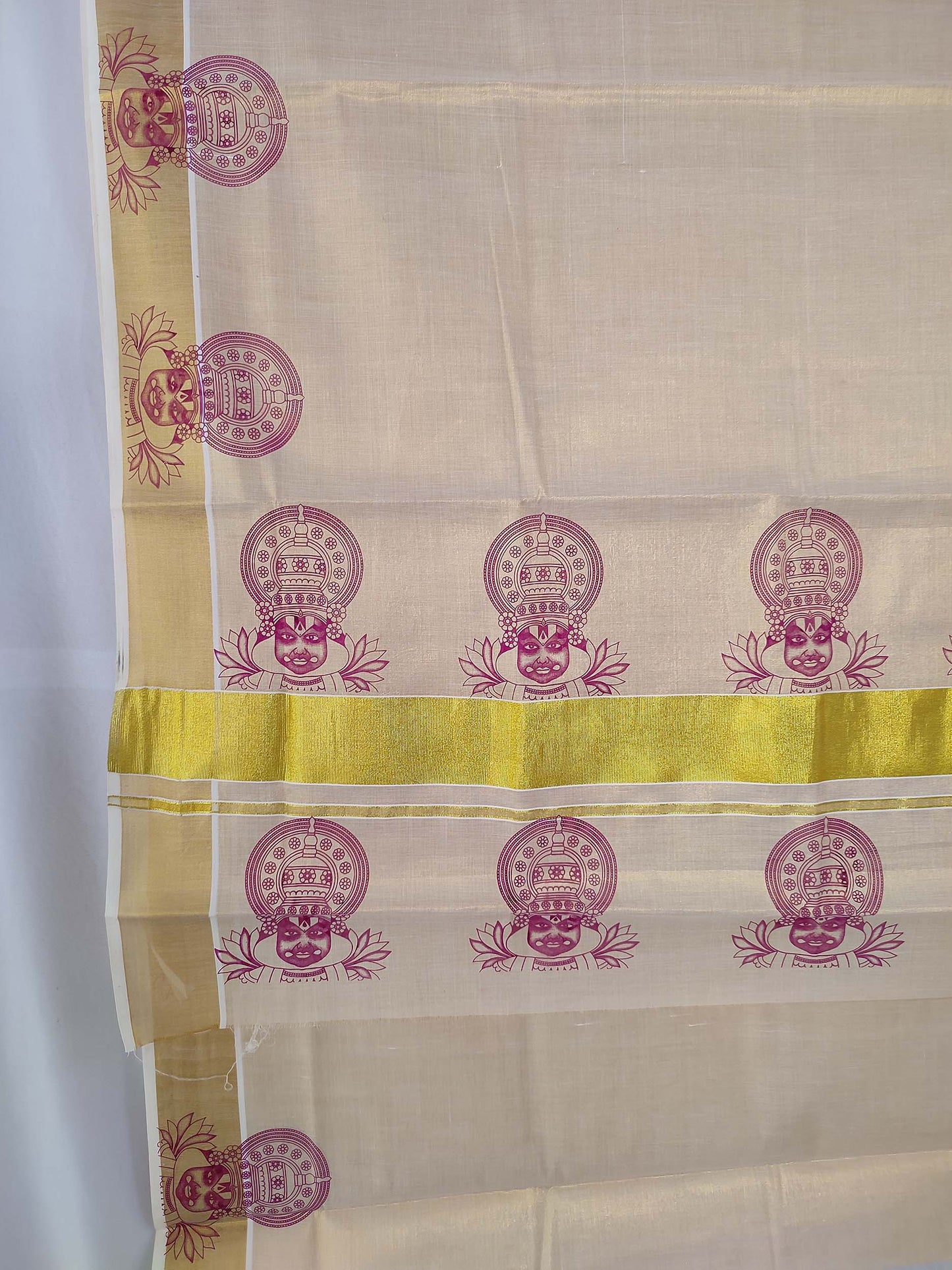 Kerala Tissue Printed Saree for Women